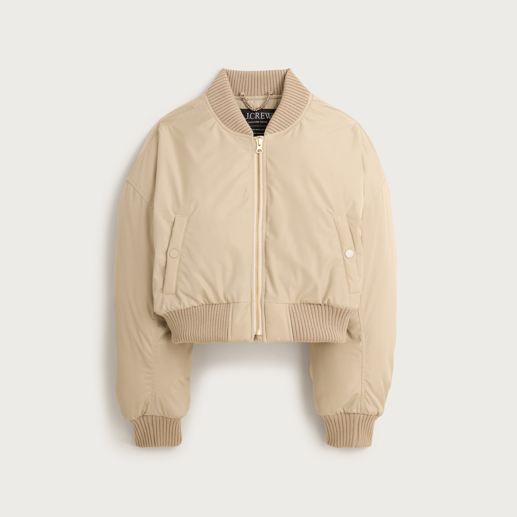 Puffer bomber jacket with PrimaLoft®