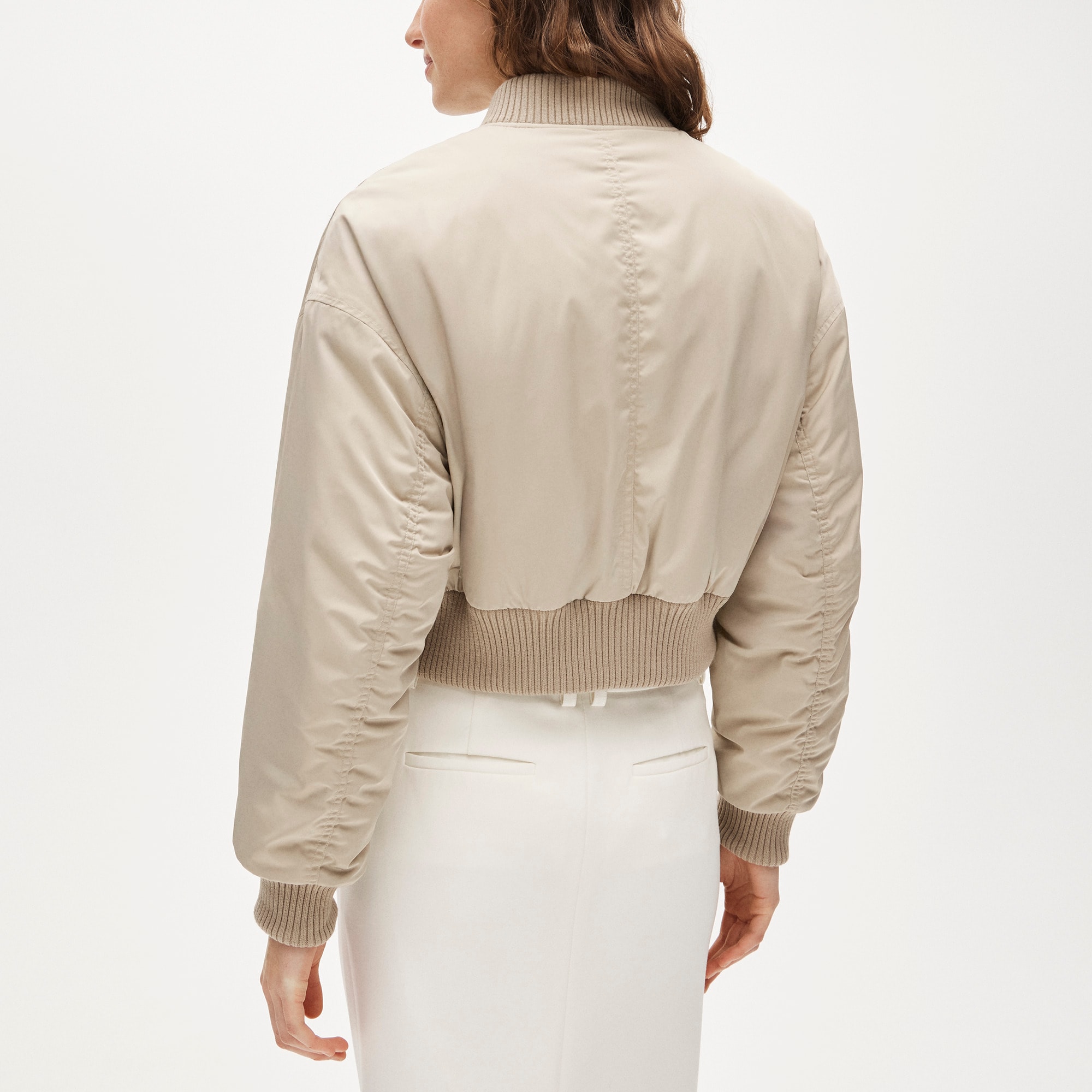 Puffer bomber jacket with PrimaLoft®