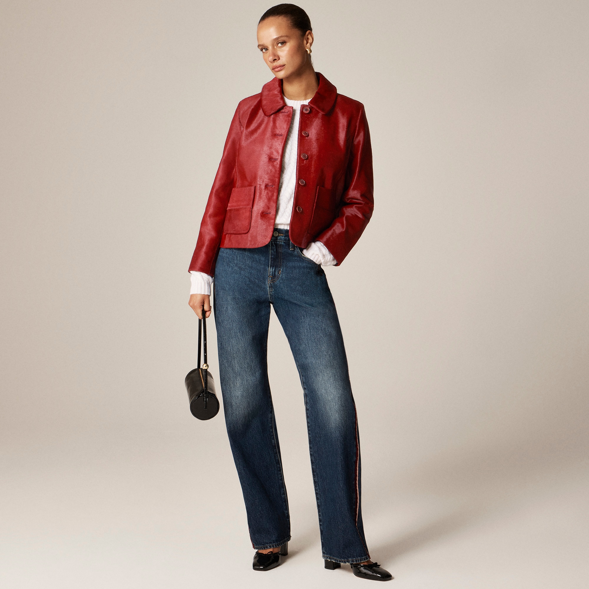 Collection lady jacket in pony hair - image 3