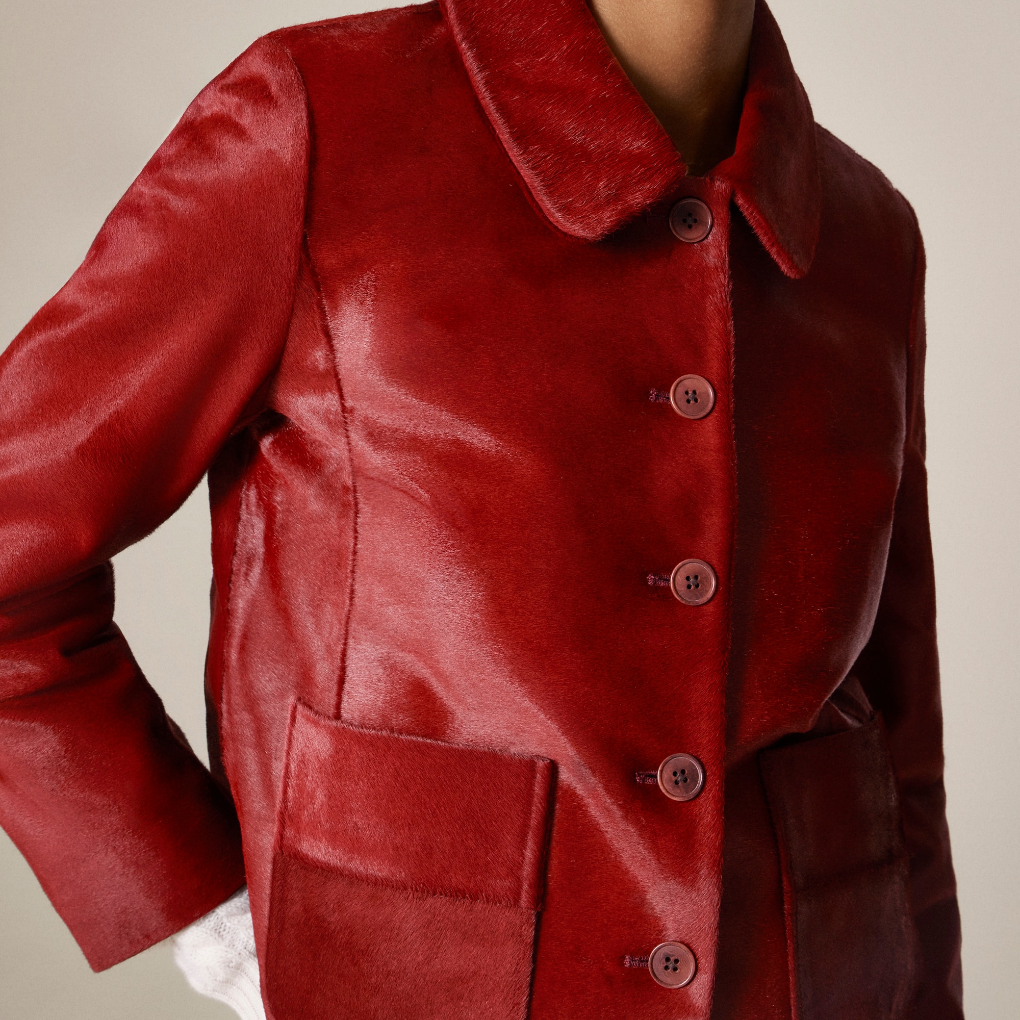 Collection lady jacket in pony hair - image 4