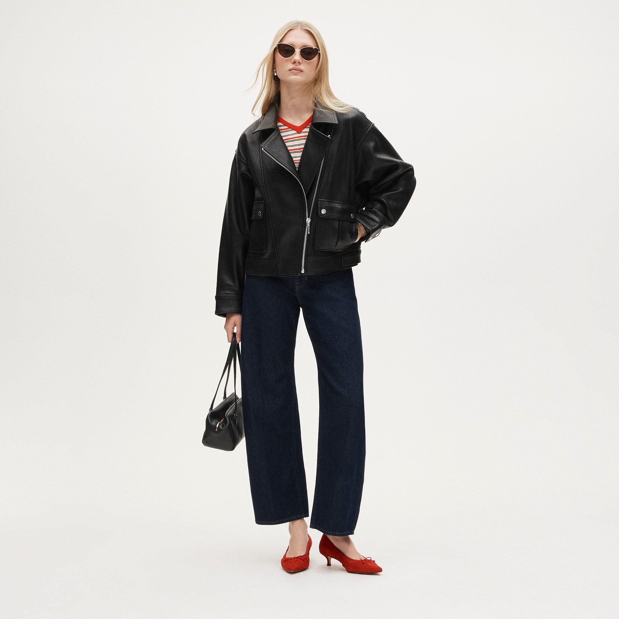 Collection Leather Motorcycle Jacket For Women | J.Crew