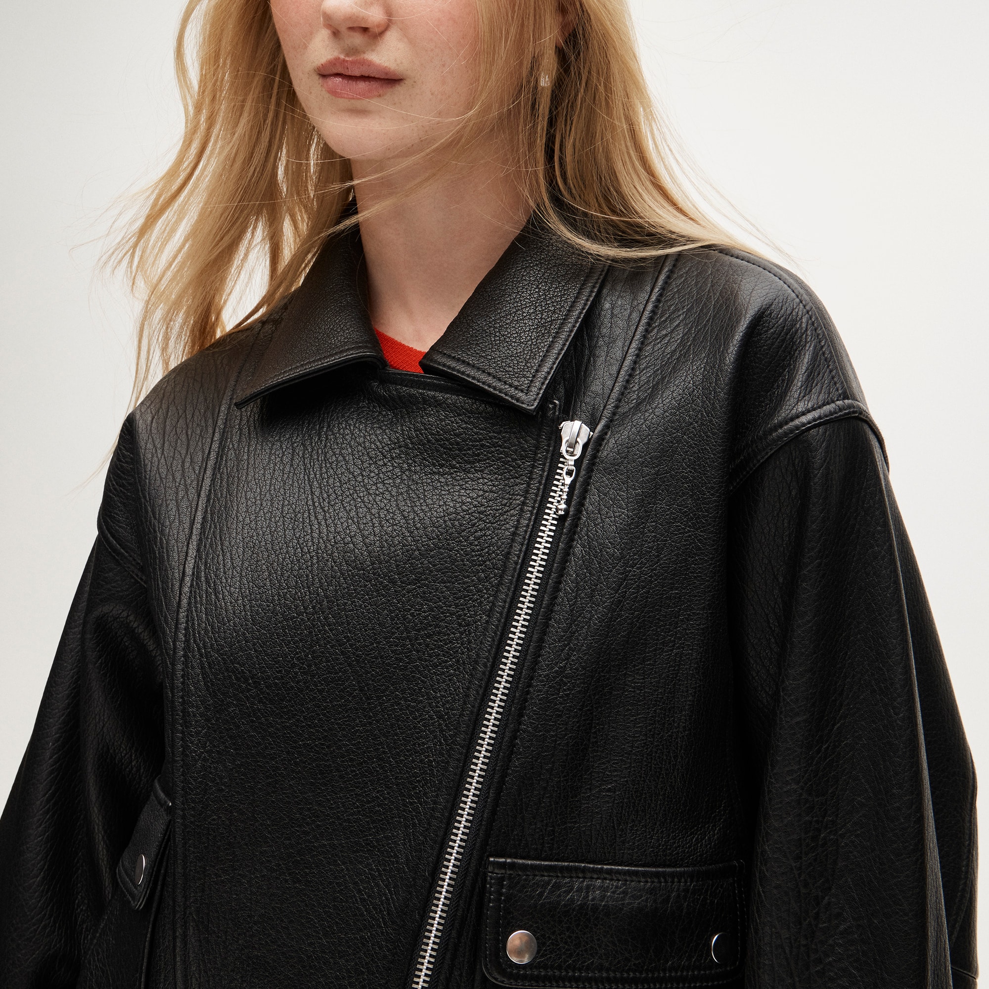 Collection leather motorcycle jacket