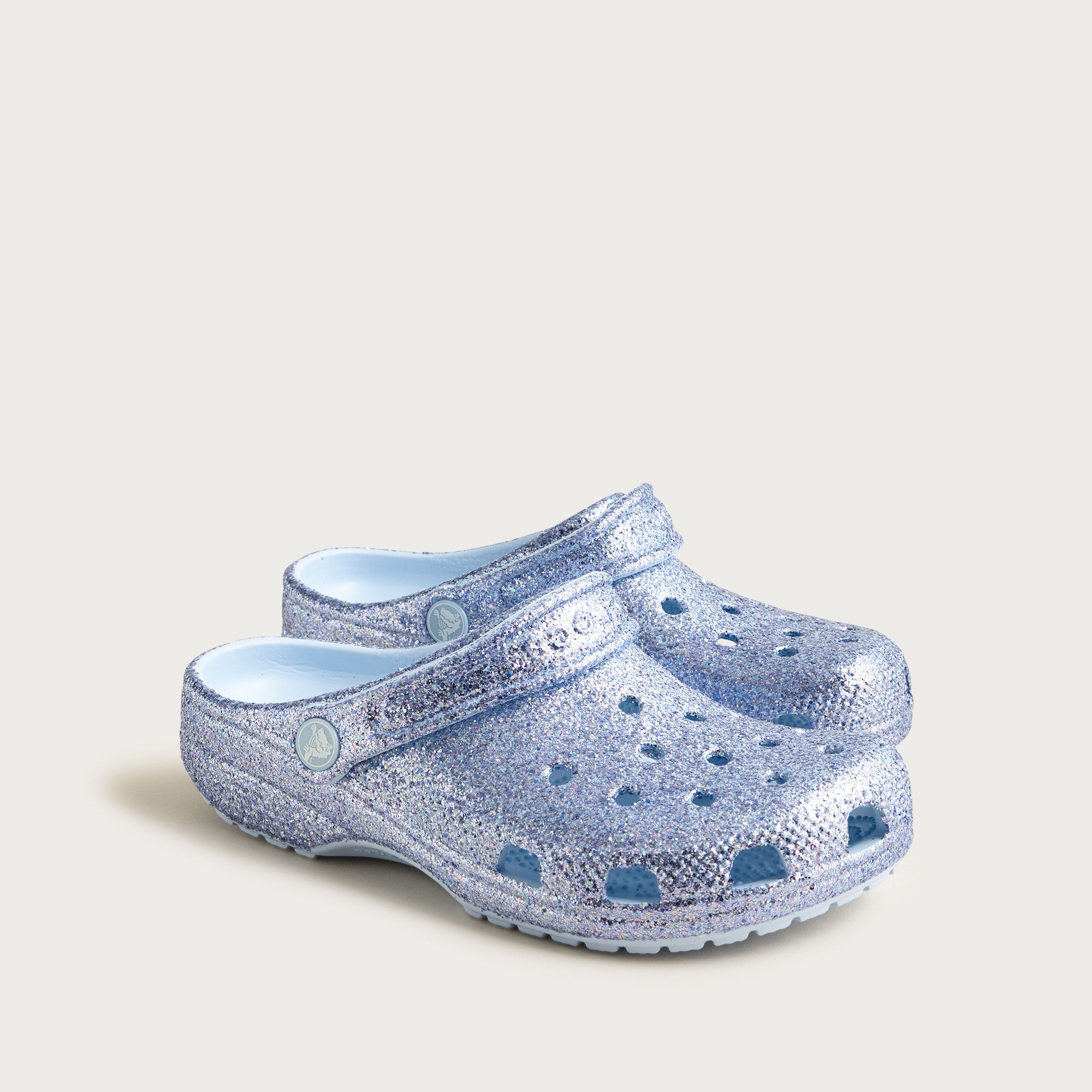 girls Crocs&trade; kids' classic chunky glitter clogs