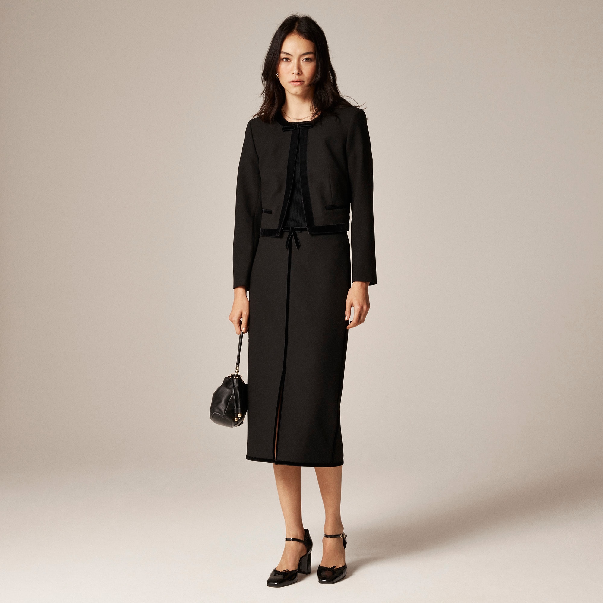Bow Lady Jacket In Four-season Stretch For Women | J.Crew