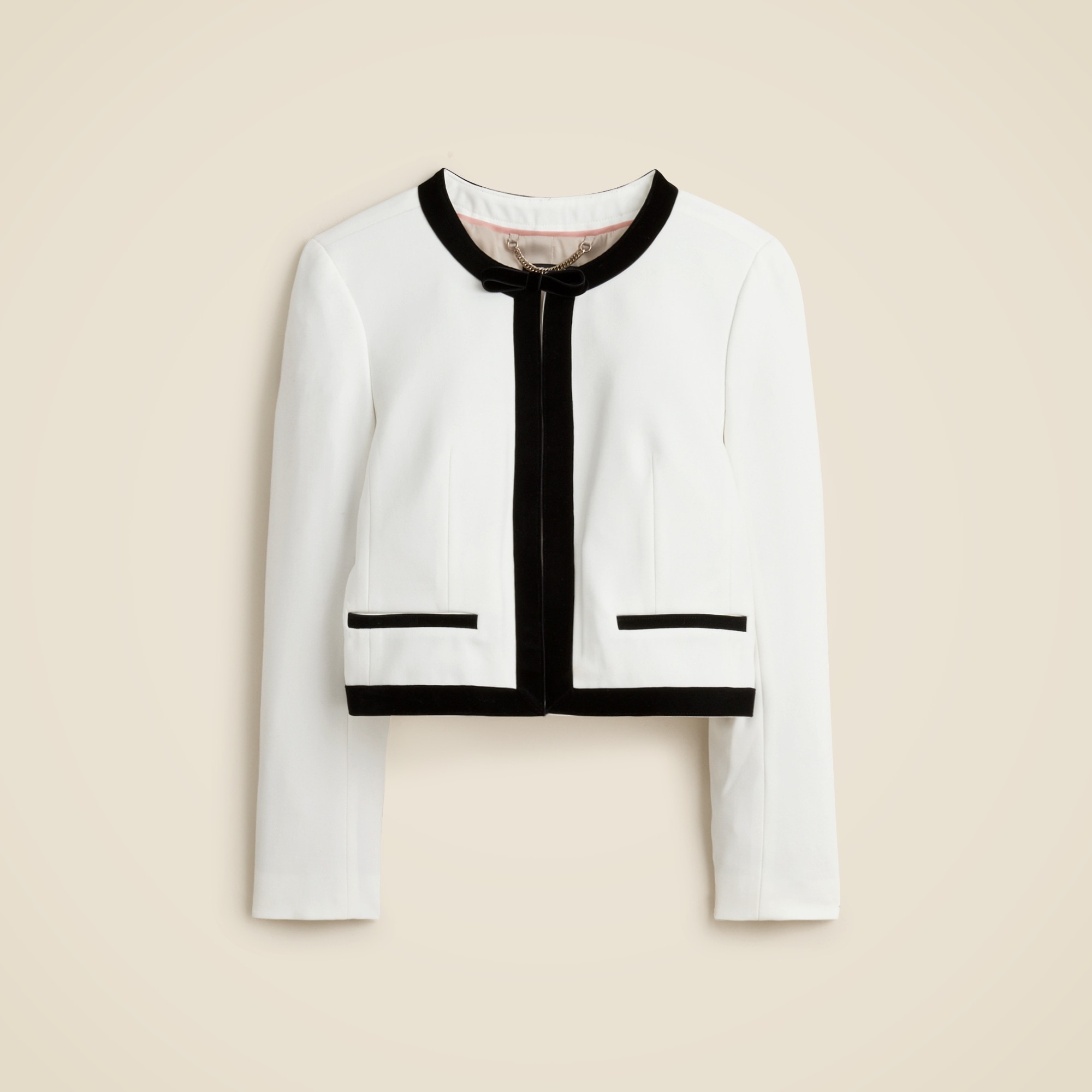 Bow lady jacket in four-season stretch
