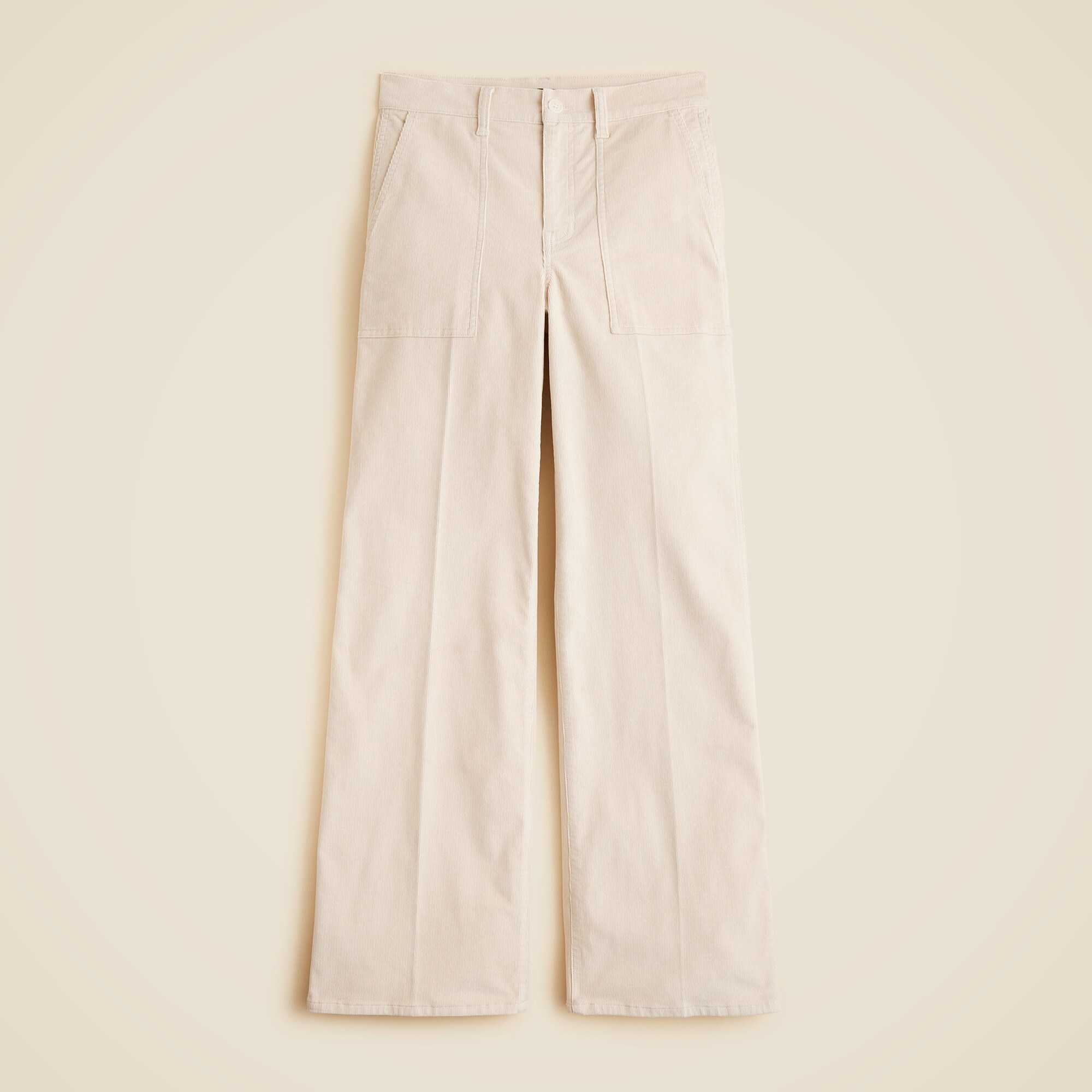  Camp-pocket wide-leg pant in stretch corduroy