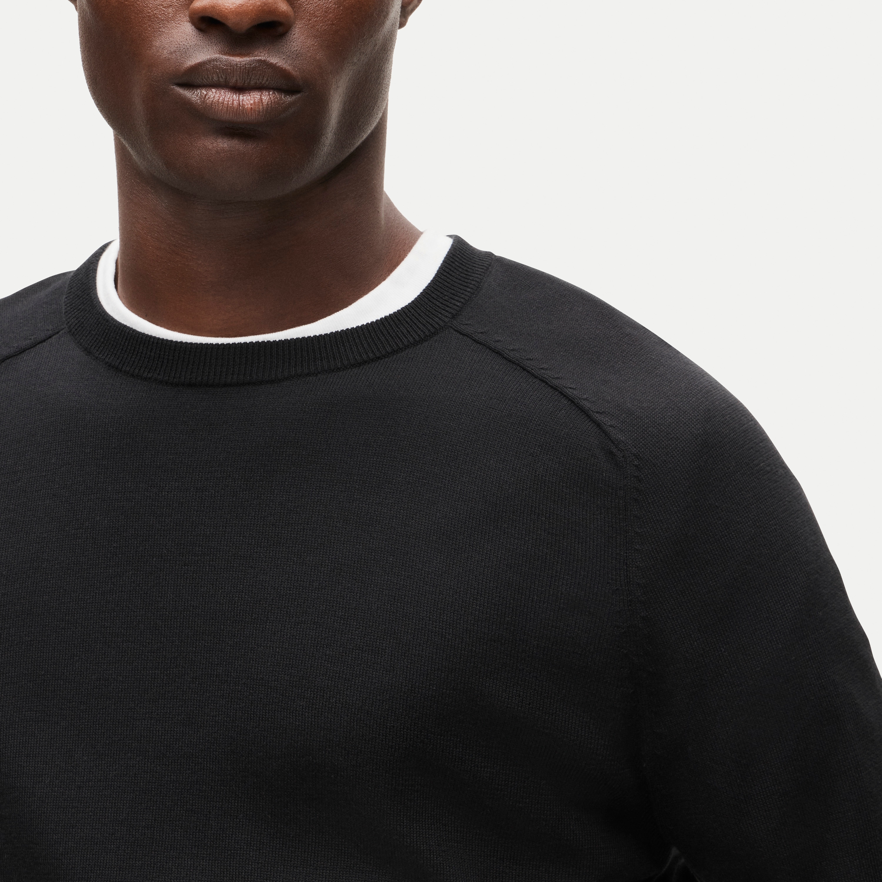 Pima cotton crewneck sweater - thumbnail 2