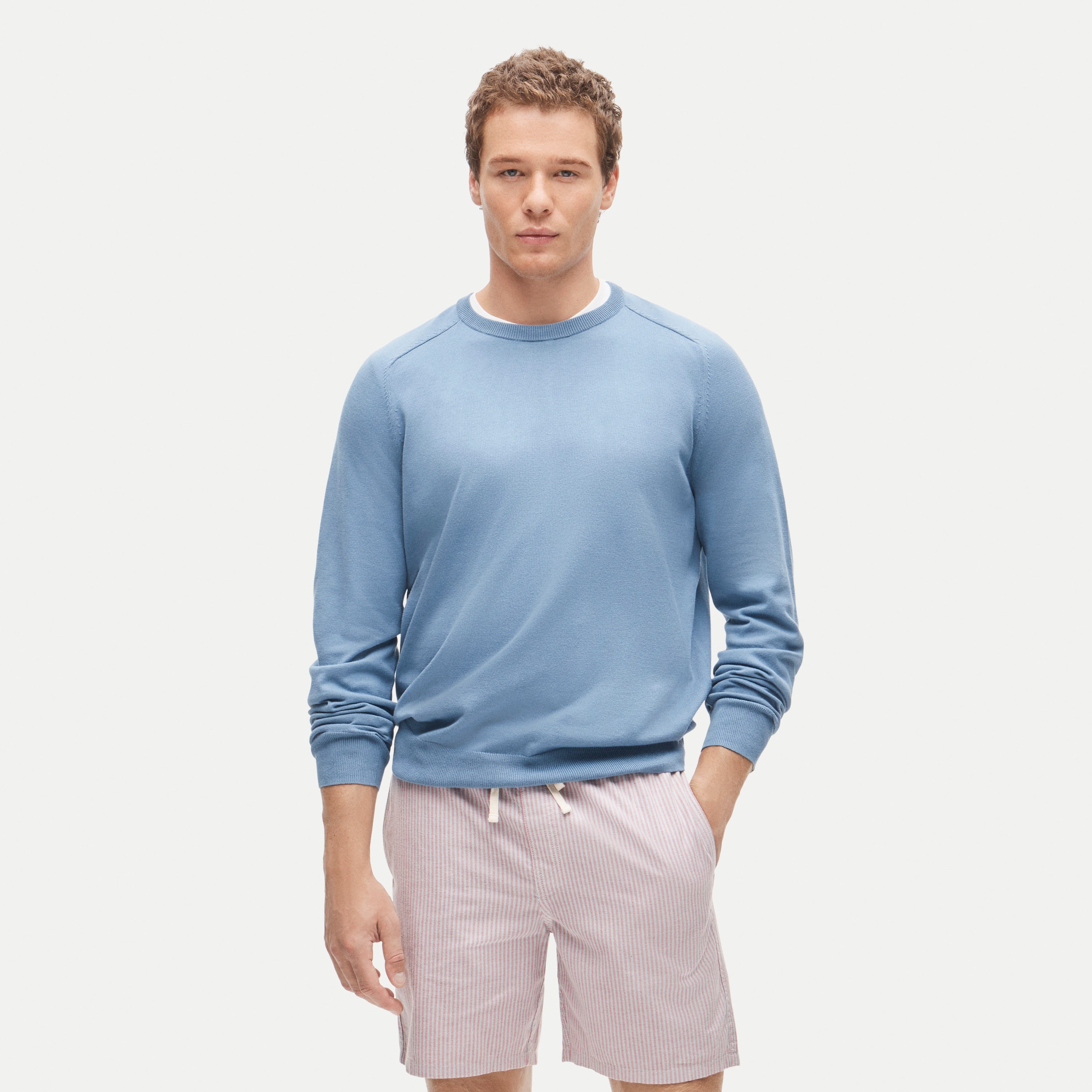 Pima cotton crewneck sweater
