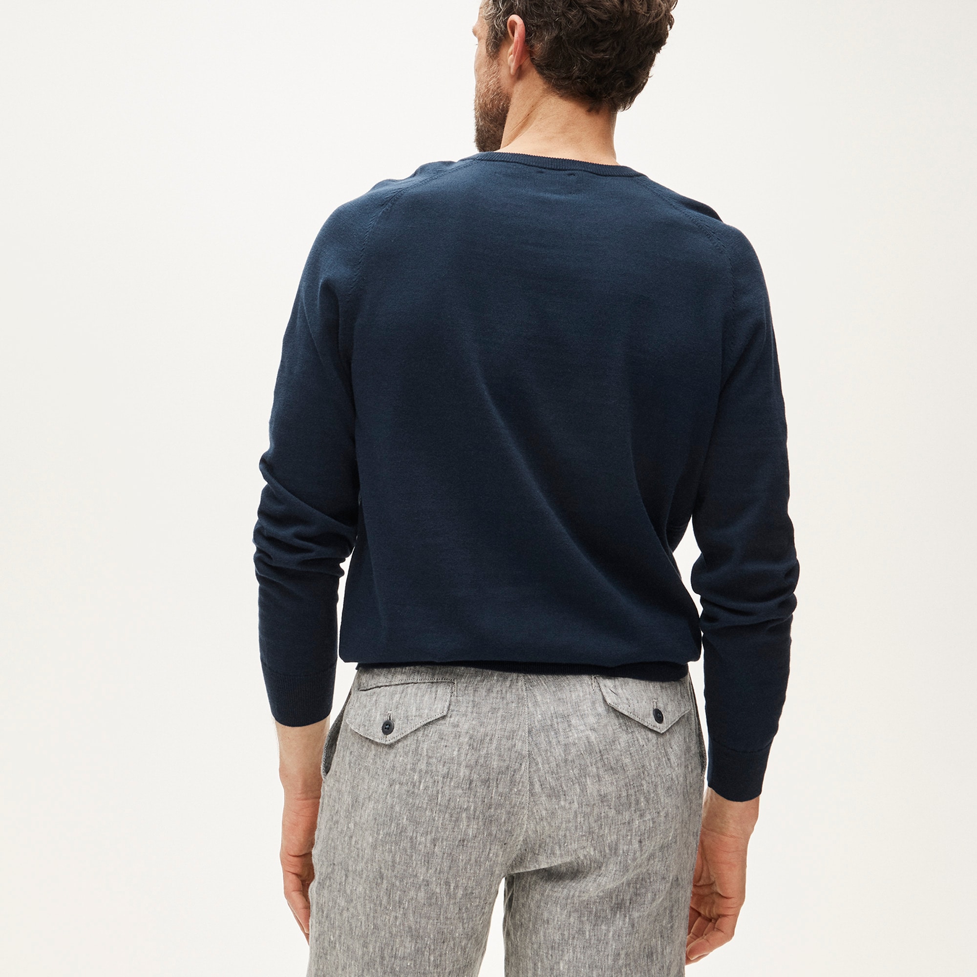 Pima cotton crewneck sweater