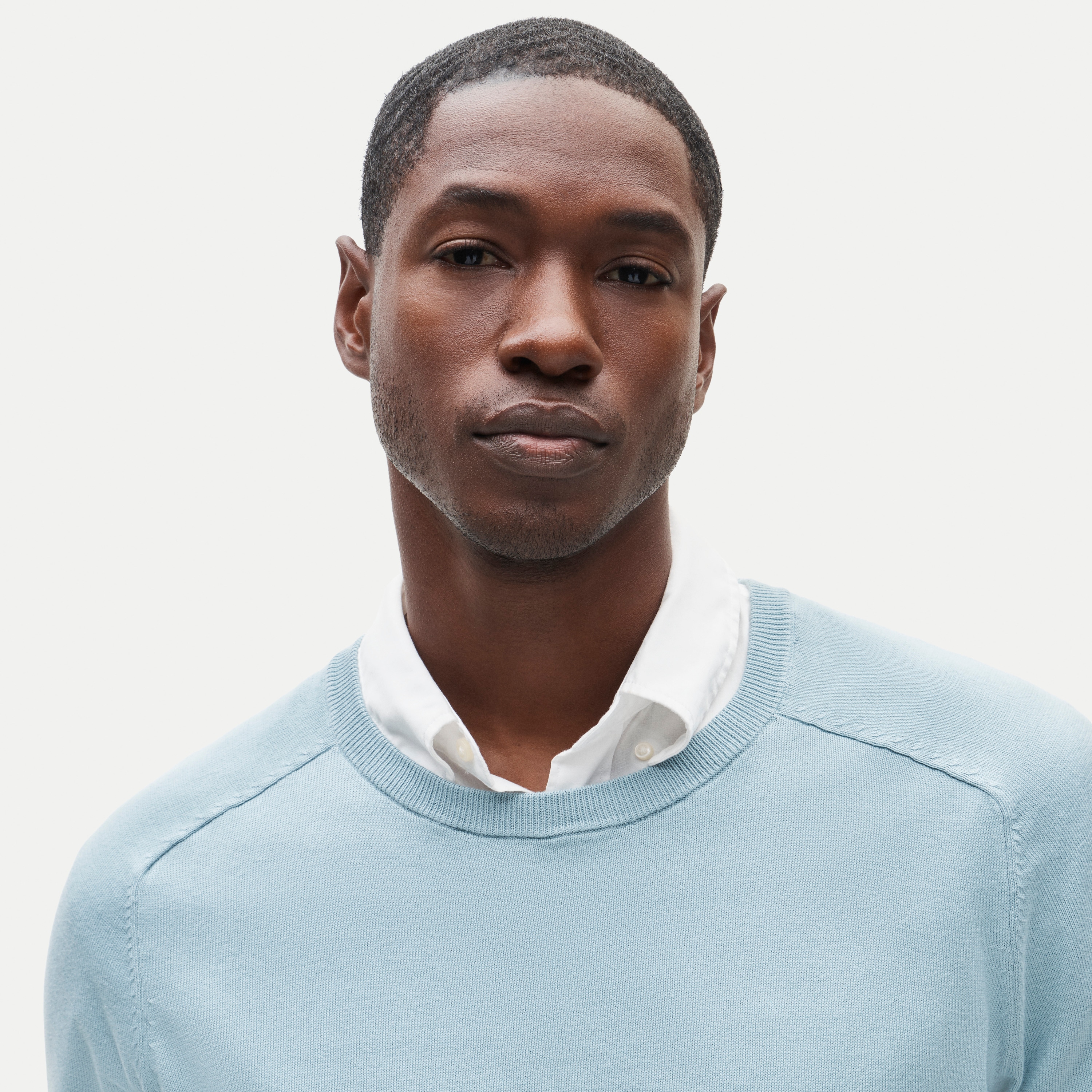 Pima cotton crewneck sweater - thumbnail 4