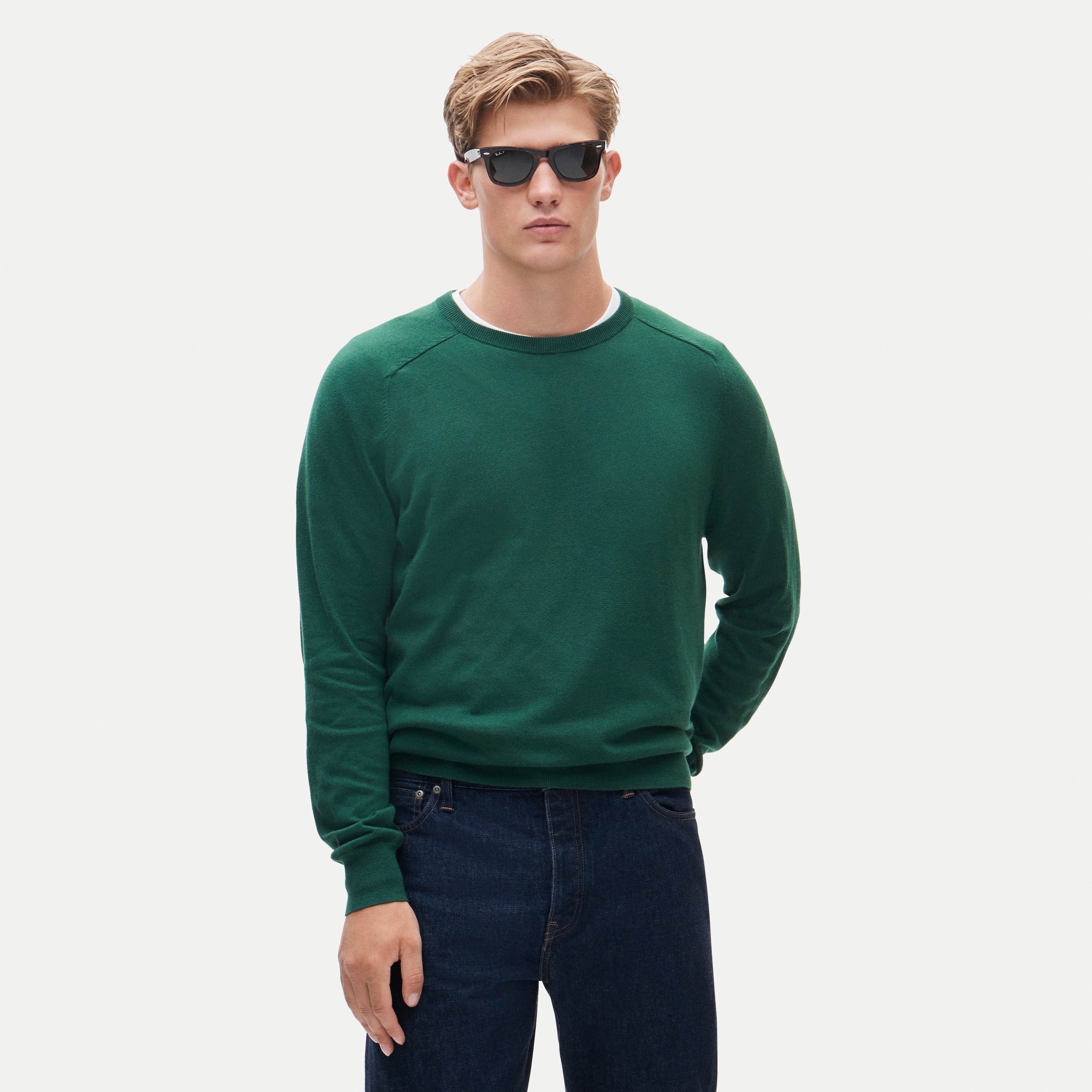 Pima cotton crewneck sweater