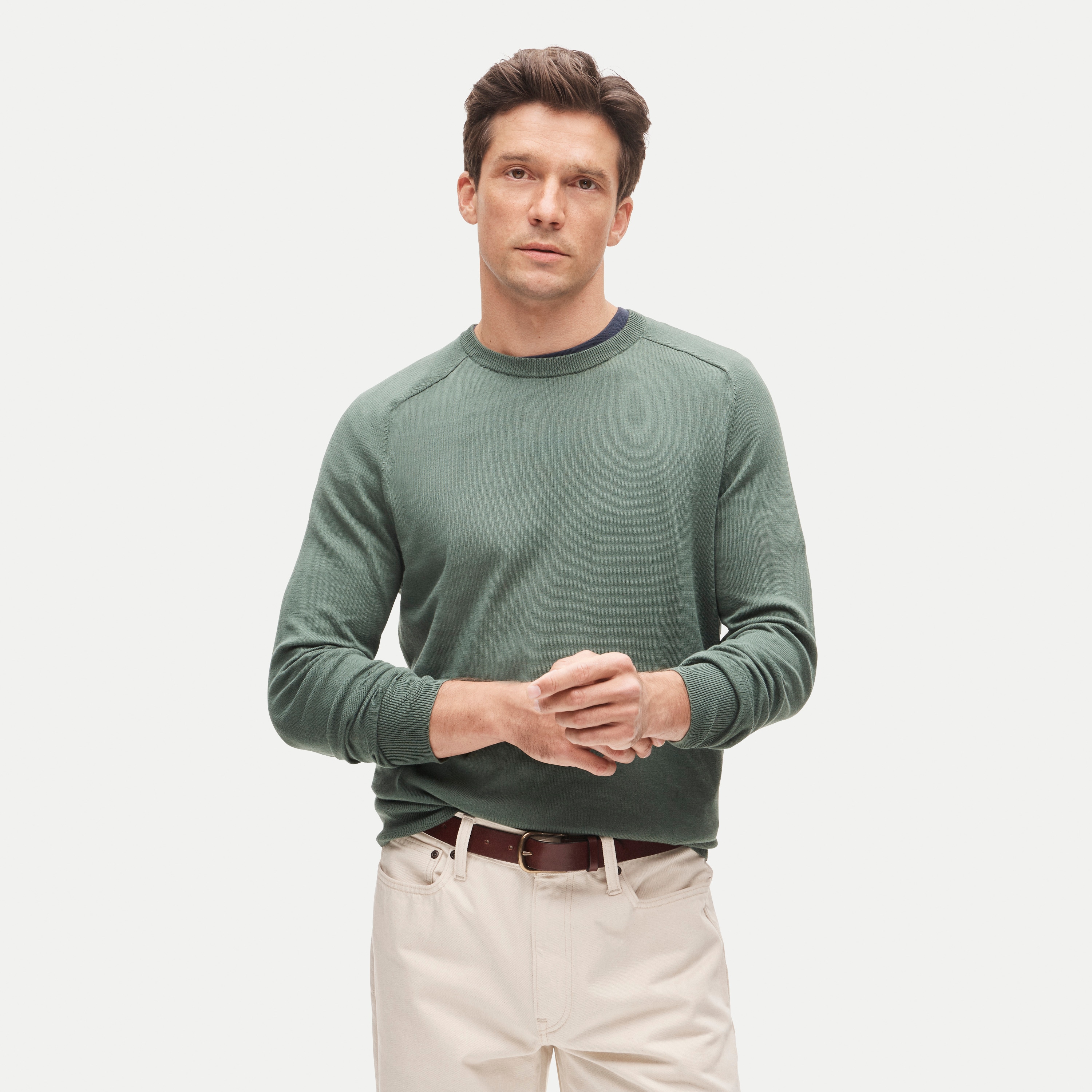 Pima cotton crewneck sweater