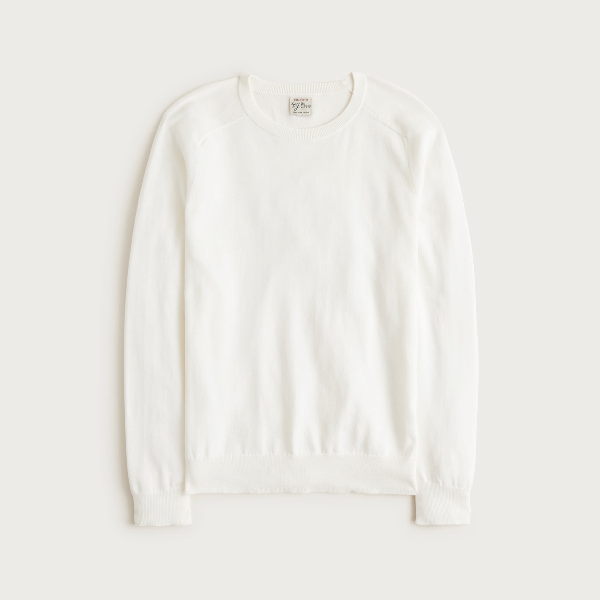 Pima cotton crewneck sweater