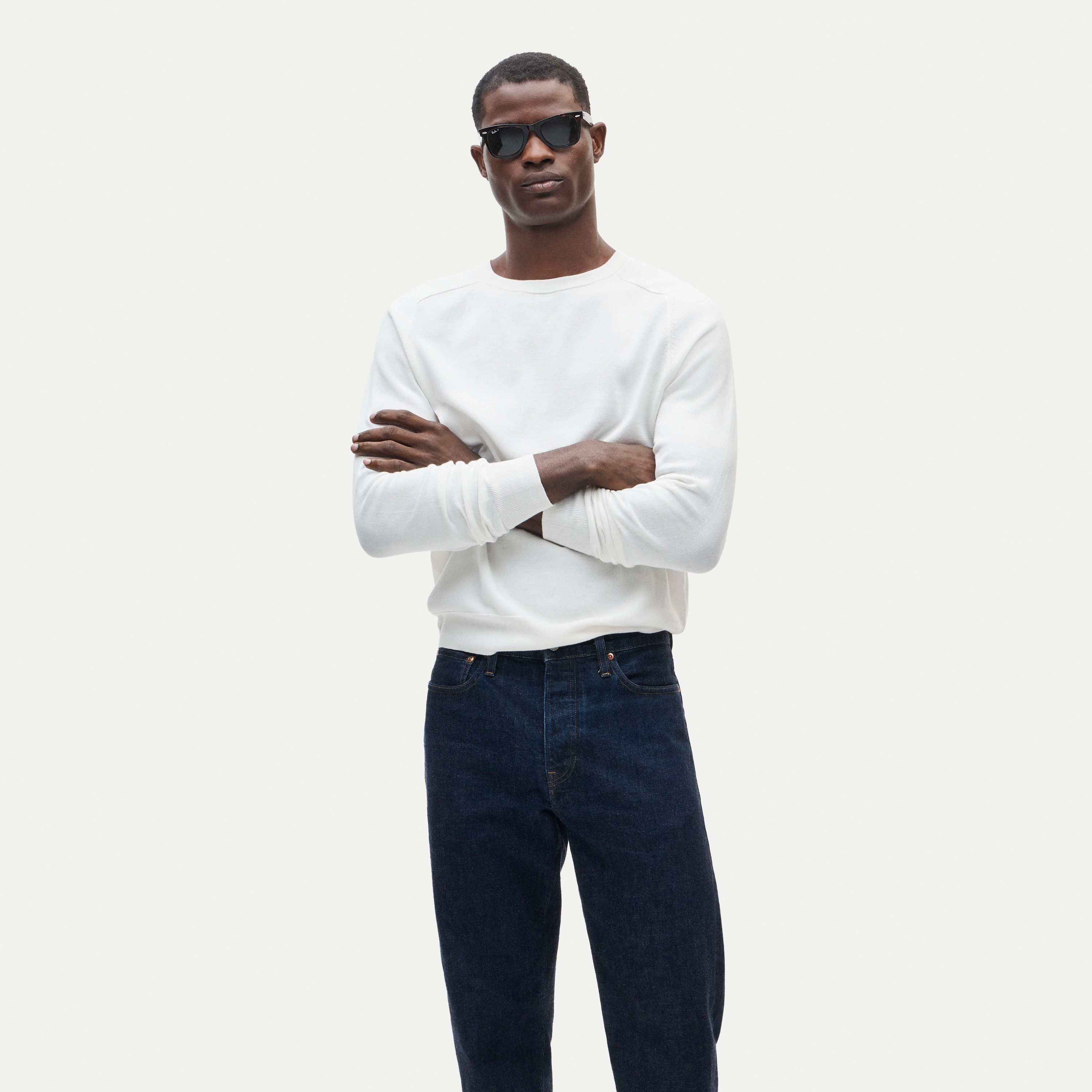 Pima cotton crewneck sweater