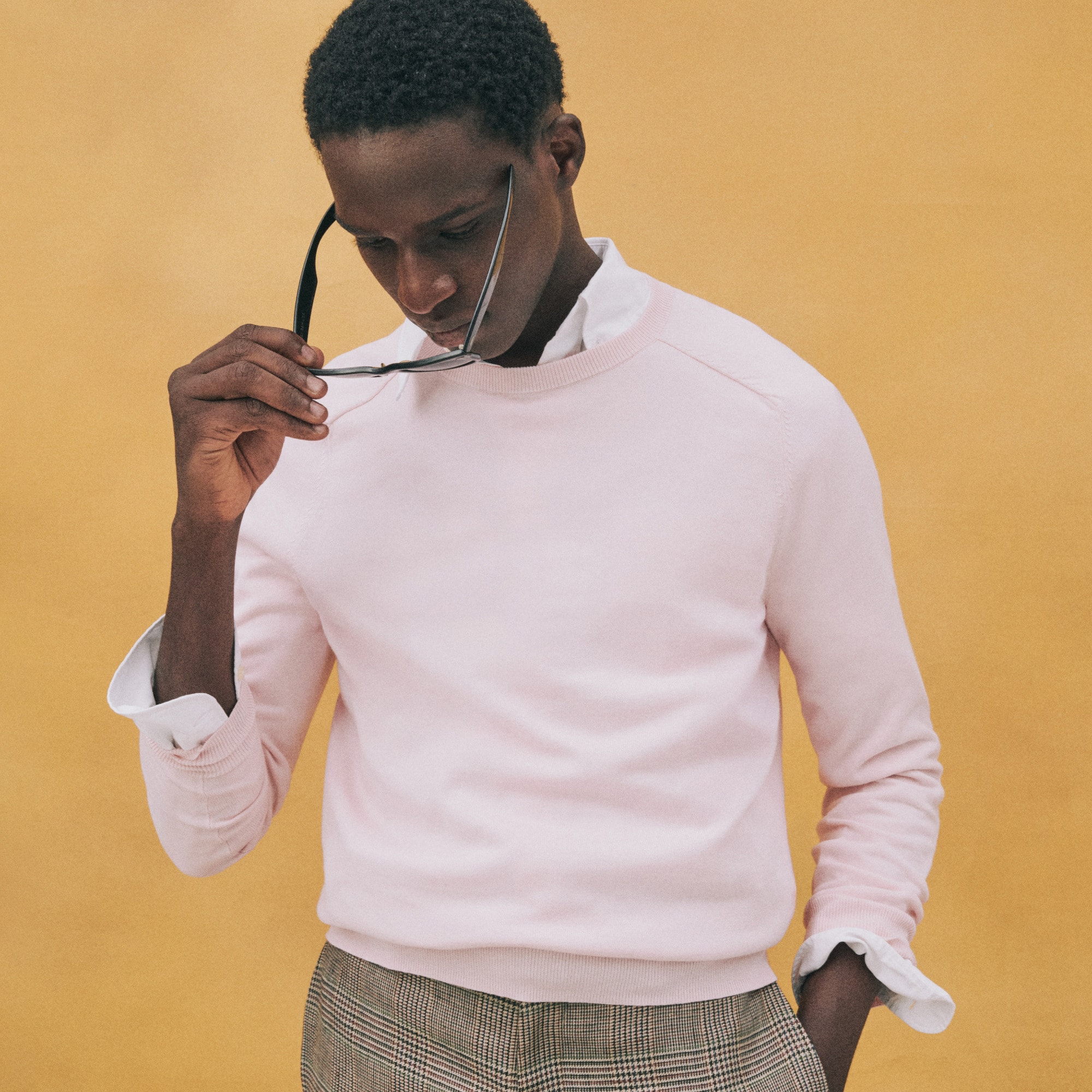Pima cotton crewneck sweater