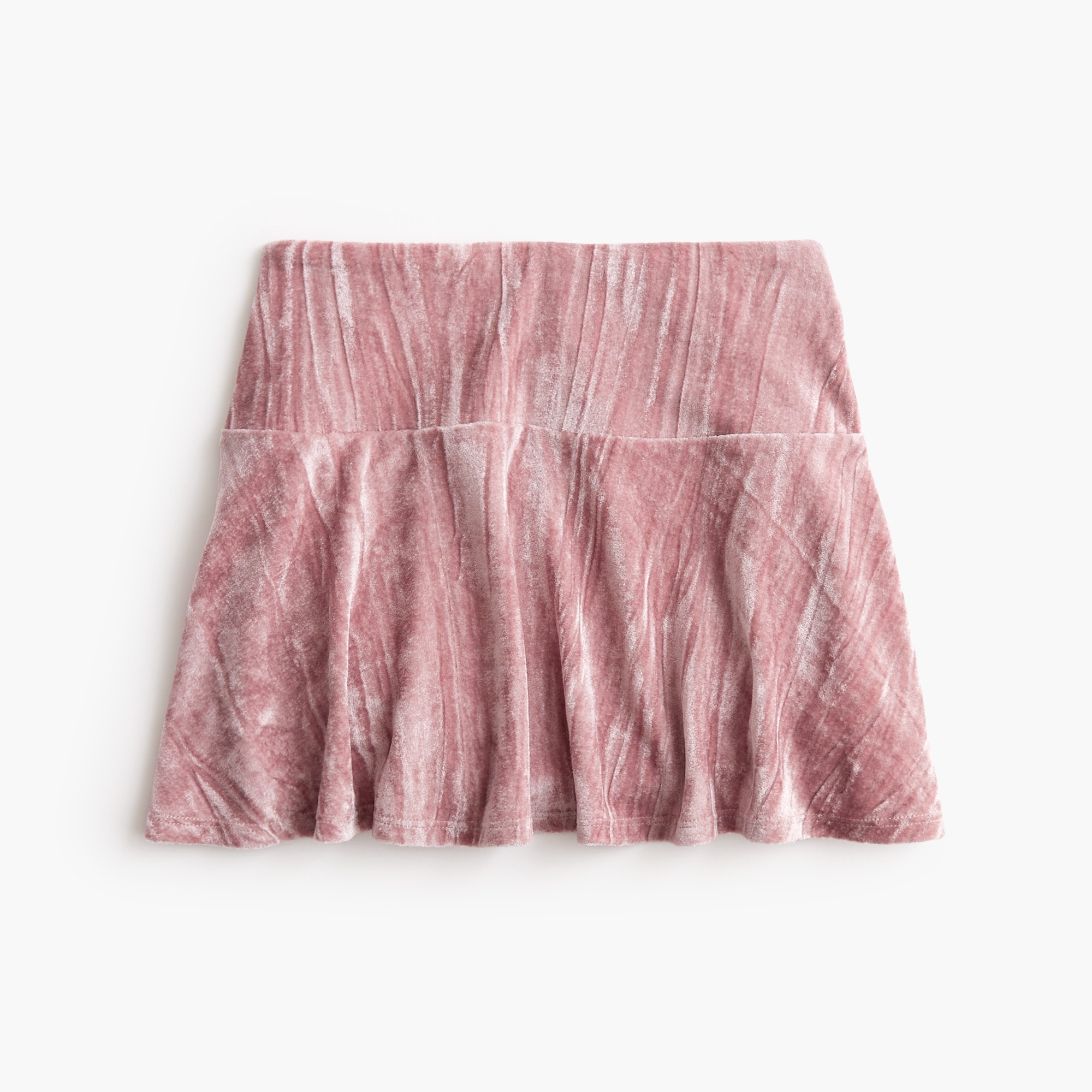  Girls' crushed velvet skirt