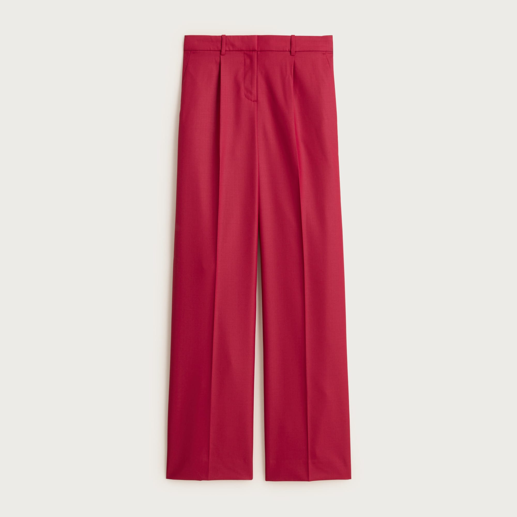  Relaxed-fit pleated pant in wool blend