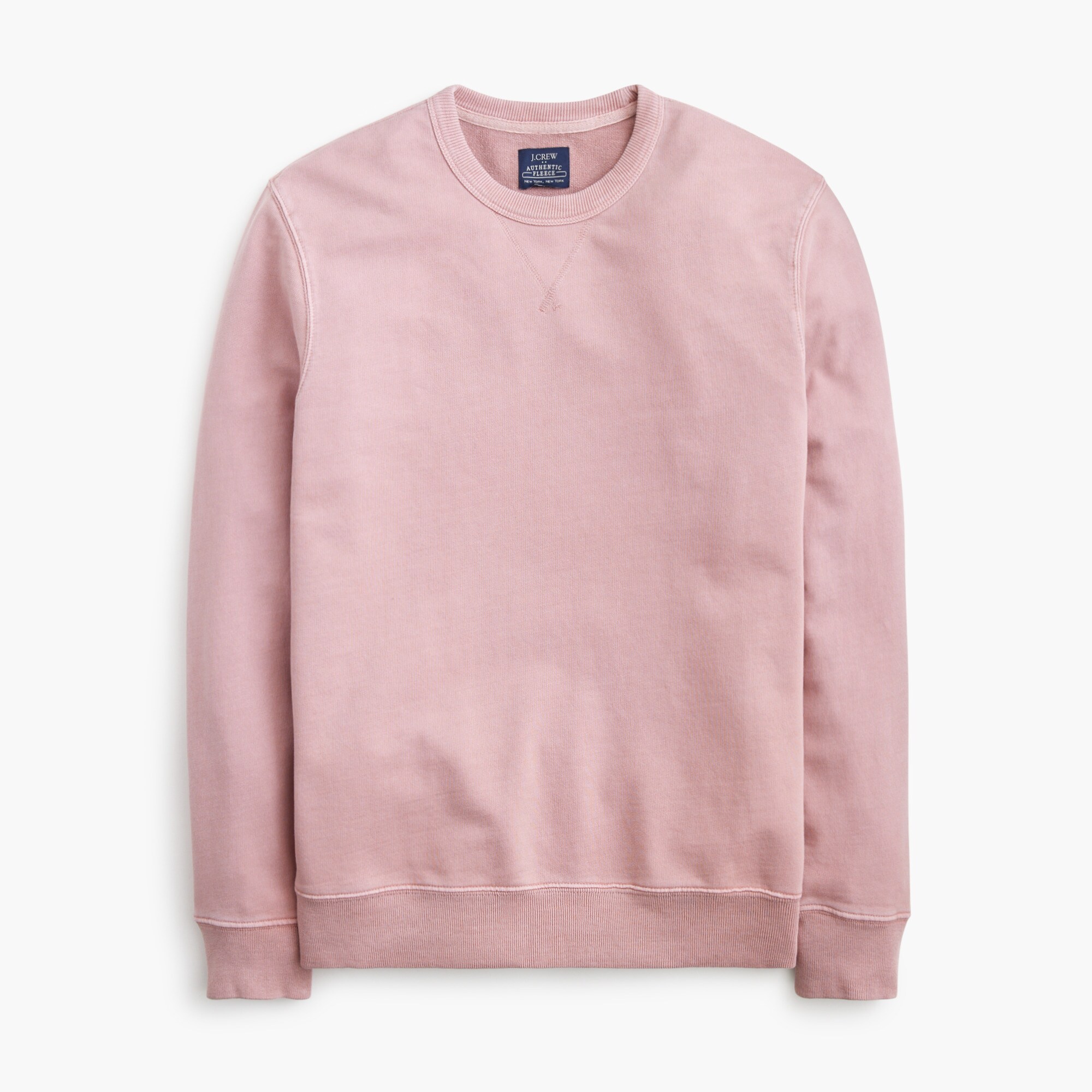 mens Garment-dyed crewneck sweatshirt