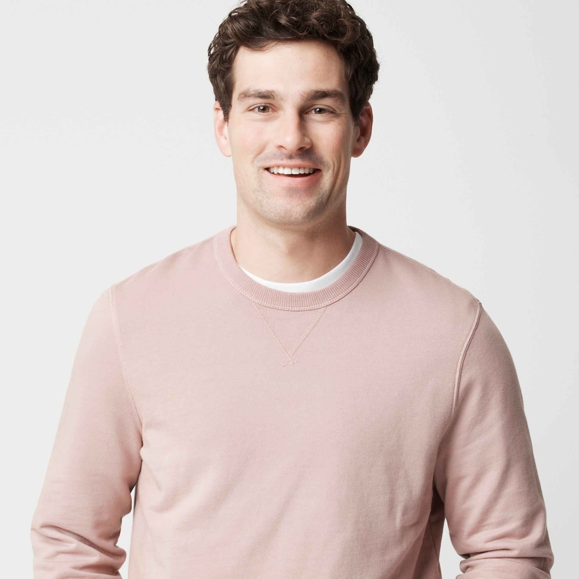 Garment-dyed crewneck sweatshirt