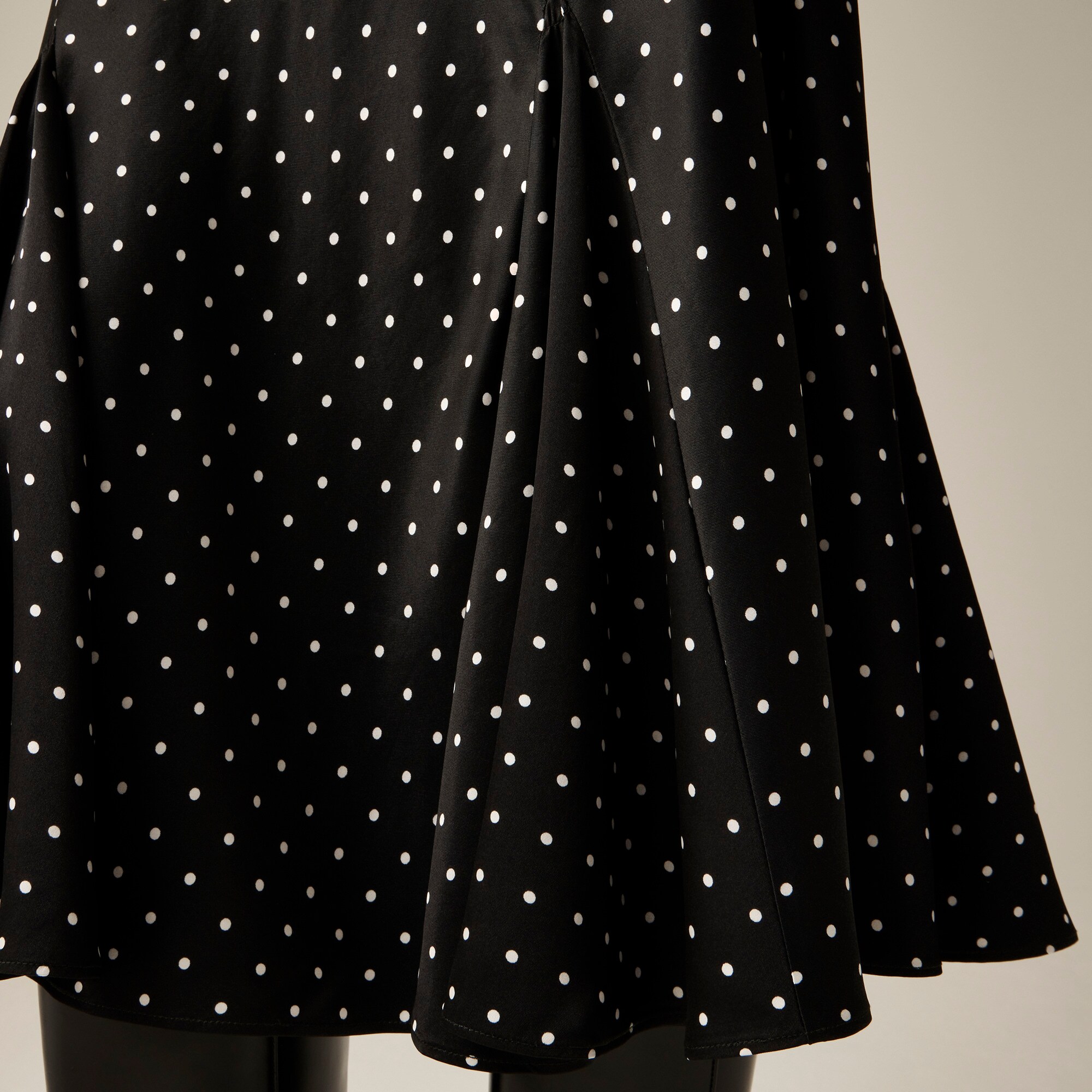 Gwyneth Flounce-hem Slip Skirt In Dot Print For Women | J.Crew