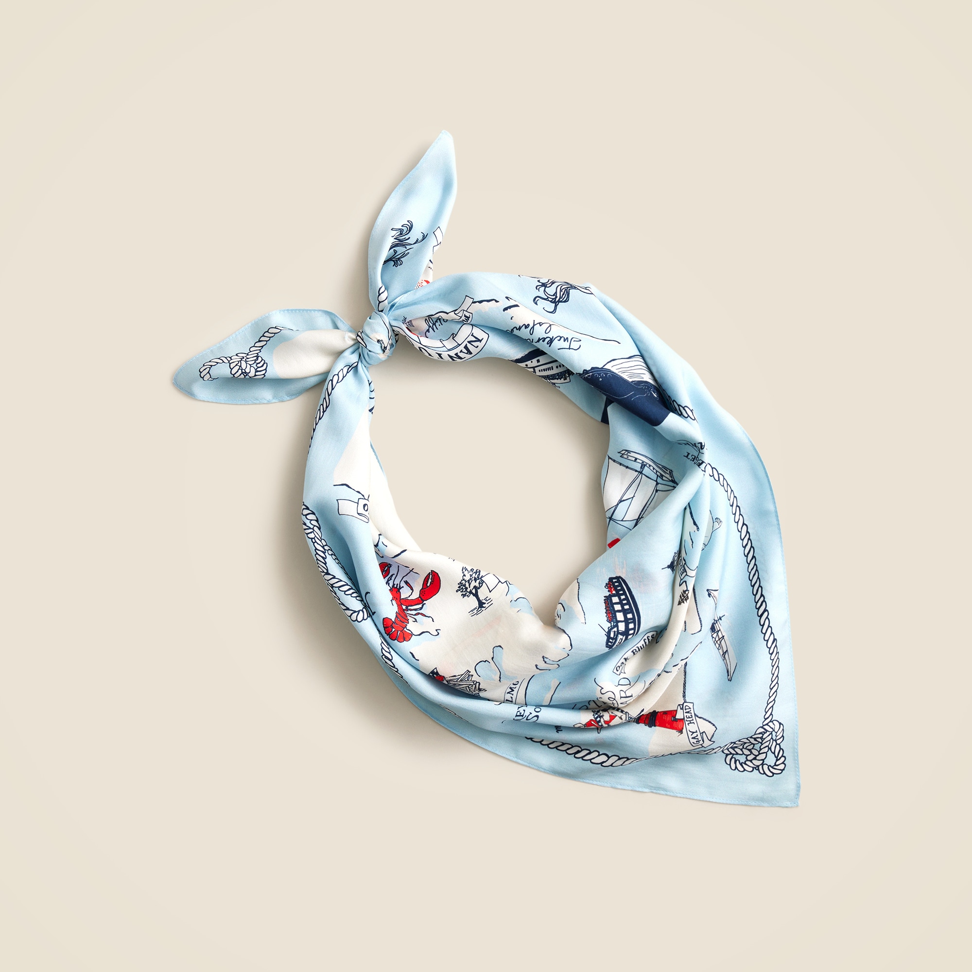 J.Crew: Limited-edition Cape Cod Oversized Silk Bandana For