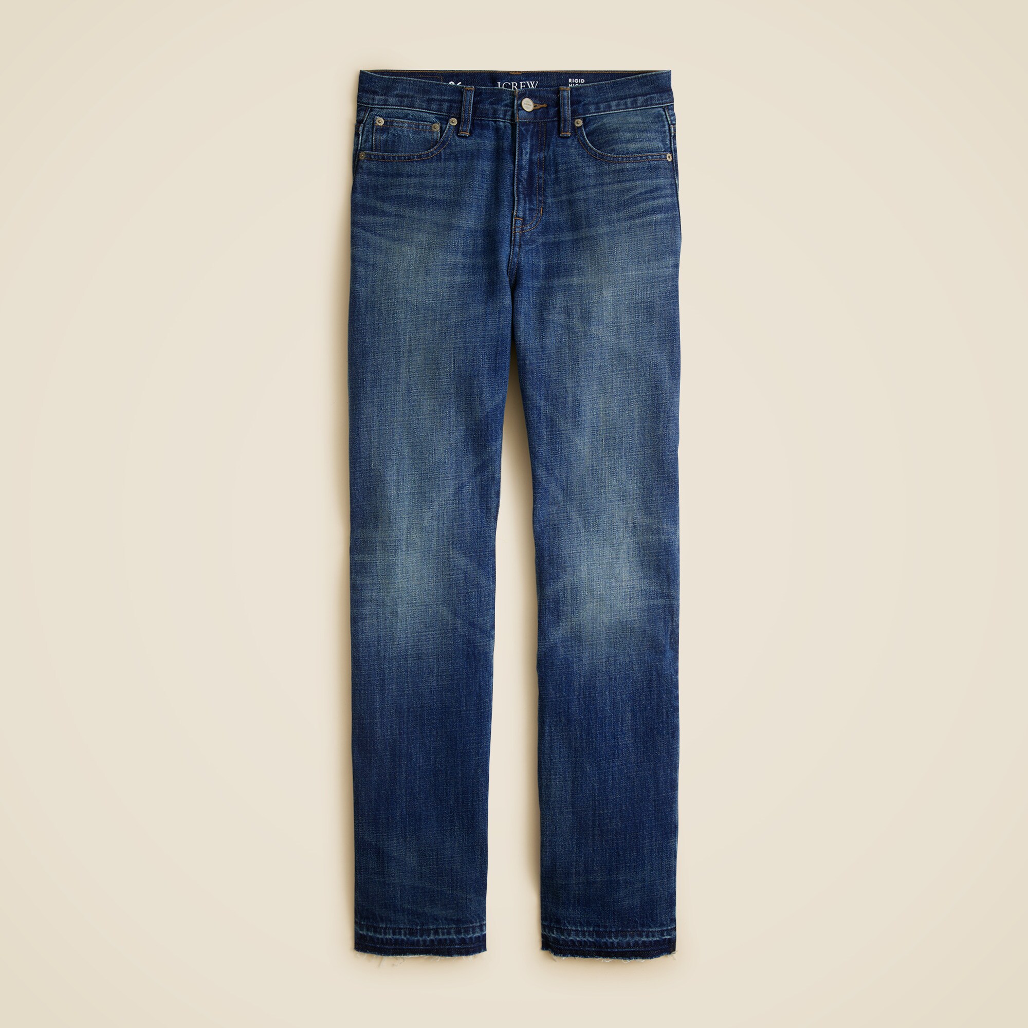  Nipped straight jean