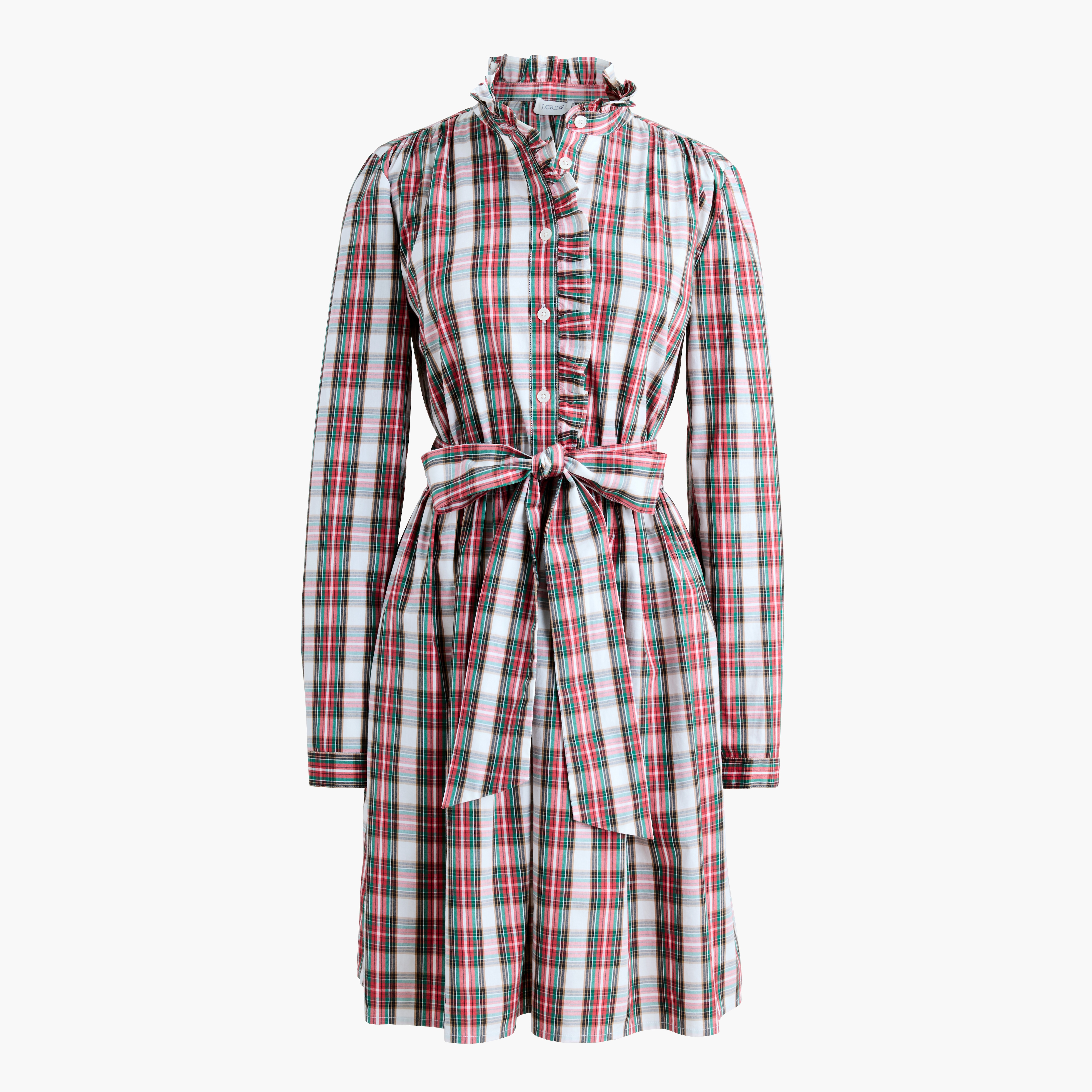 Tartan Mini Shirt-dress For Women | Factory