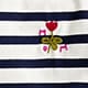 Mariner cloth boatneck T-shirt with &quot;Mom&quot; embroidery IVORY NAVY j.crew: mariner cloth boatneck t-shirt with &quot;mom&quot; embroidery for women
