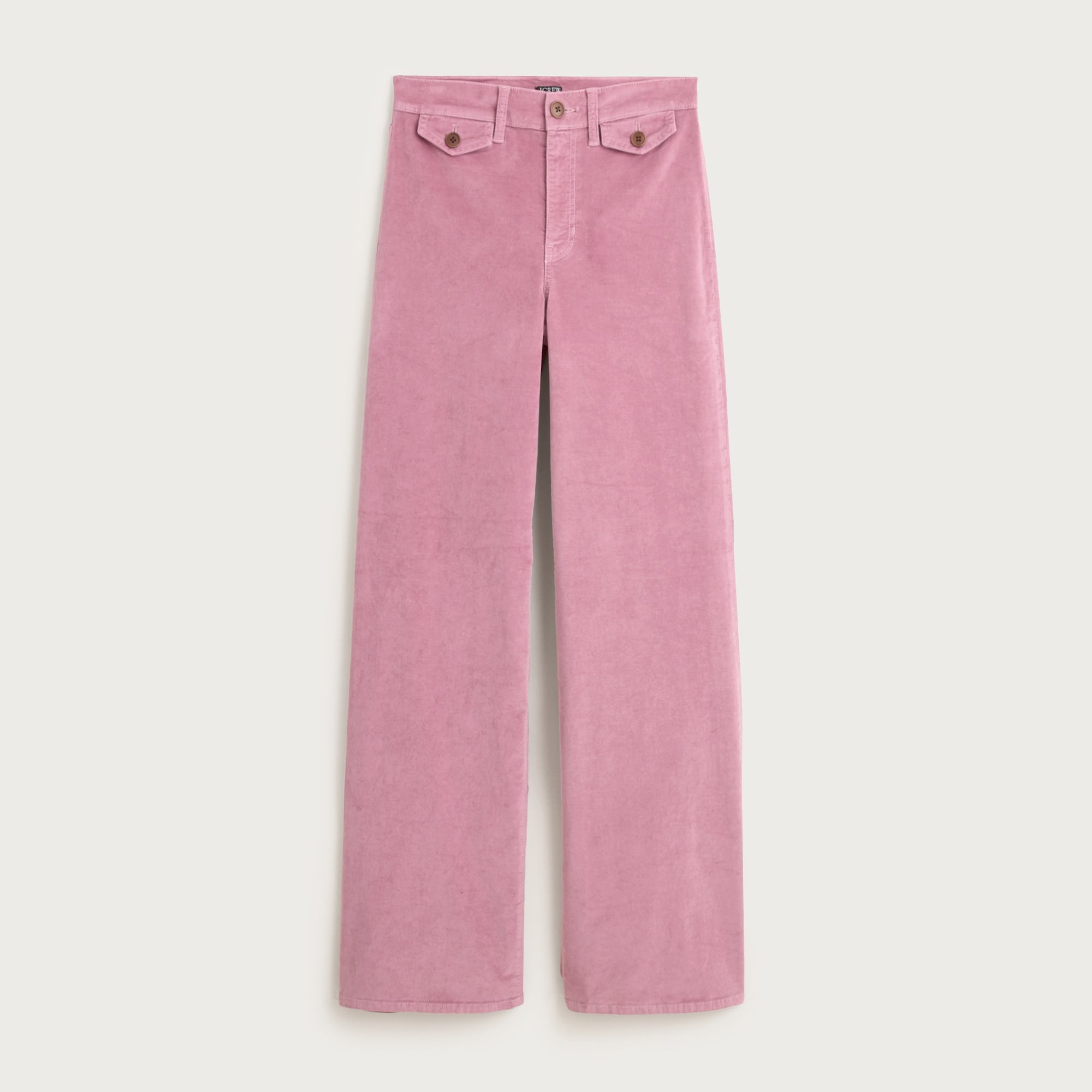Wide-leg trouser in washed velvet - image 2