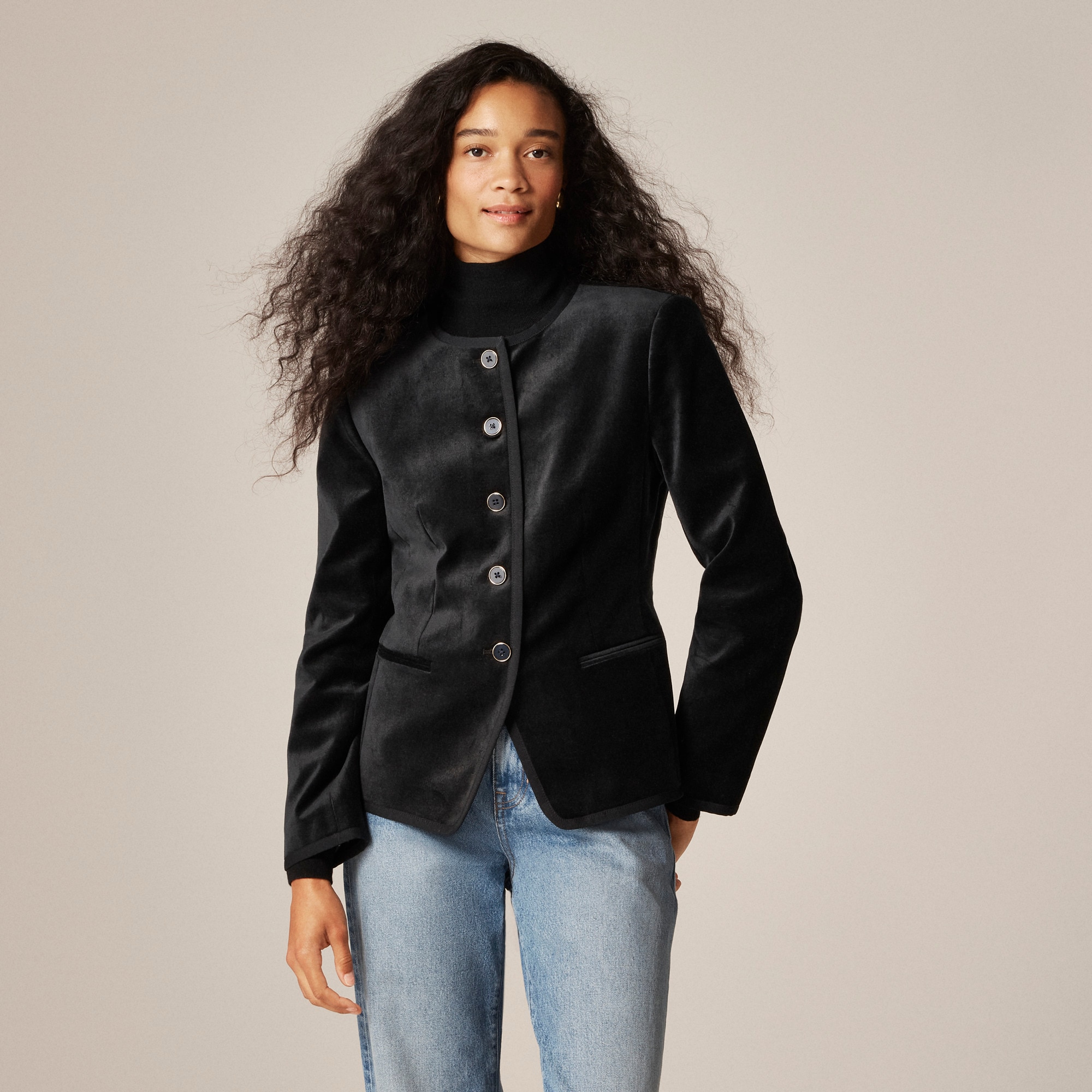 Cora Lady Jacket In Velvet For Women | J.Crew