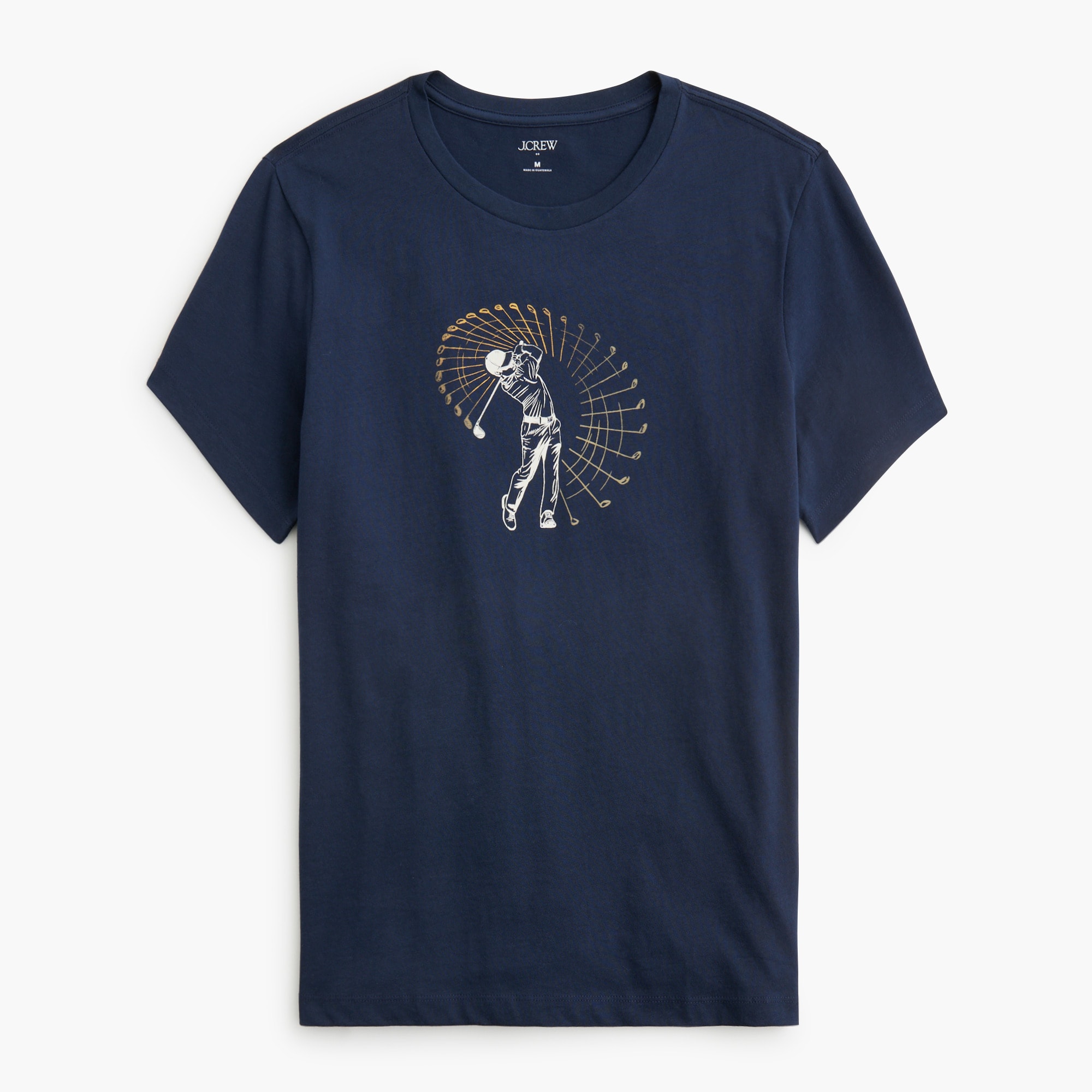 Golf swing graphic tee
