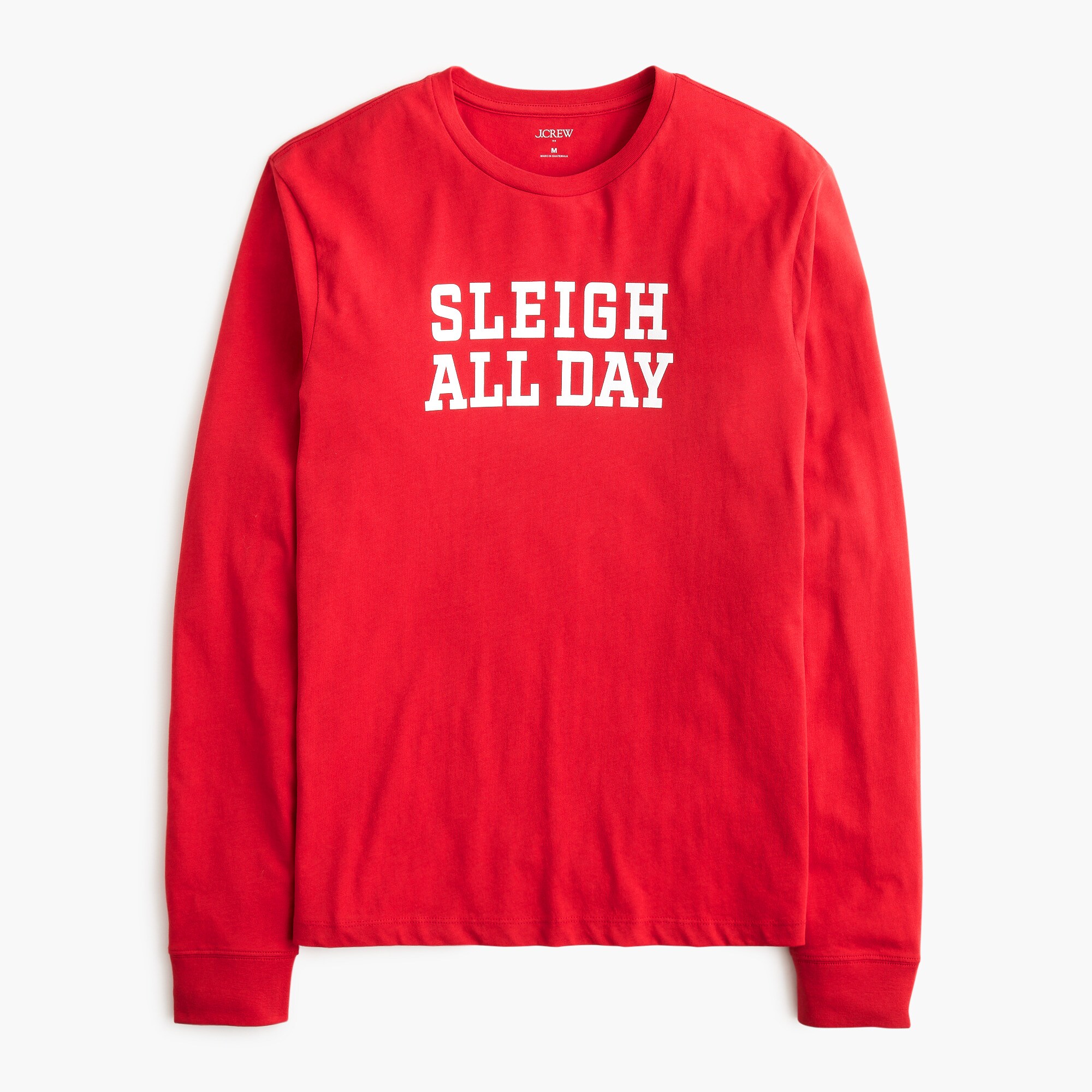 mens Long-sleeve &quot;Sleigh all day&quot; graphic tee