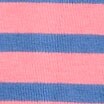 Striped Essential short-sleeve crewneck tee PINK BEGONIA BLUE
