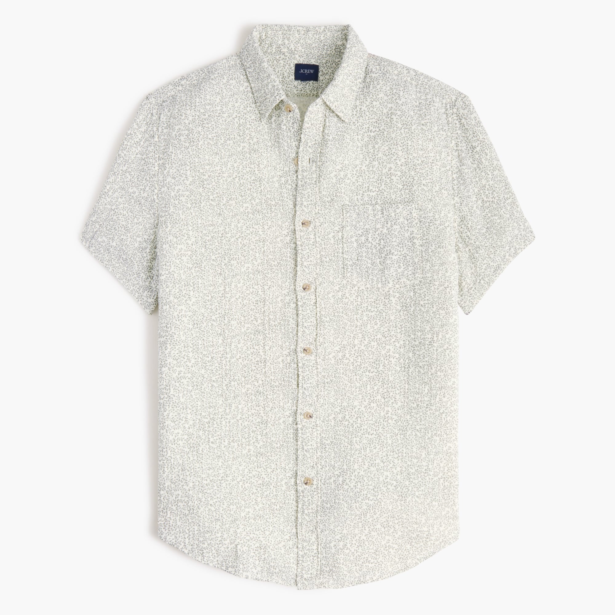 Short-sleeve gauze shirt
