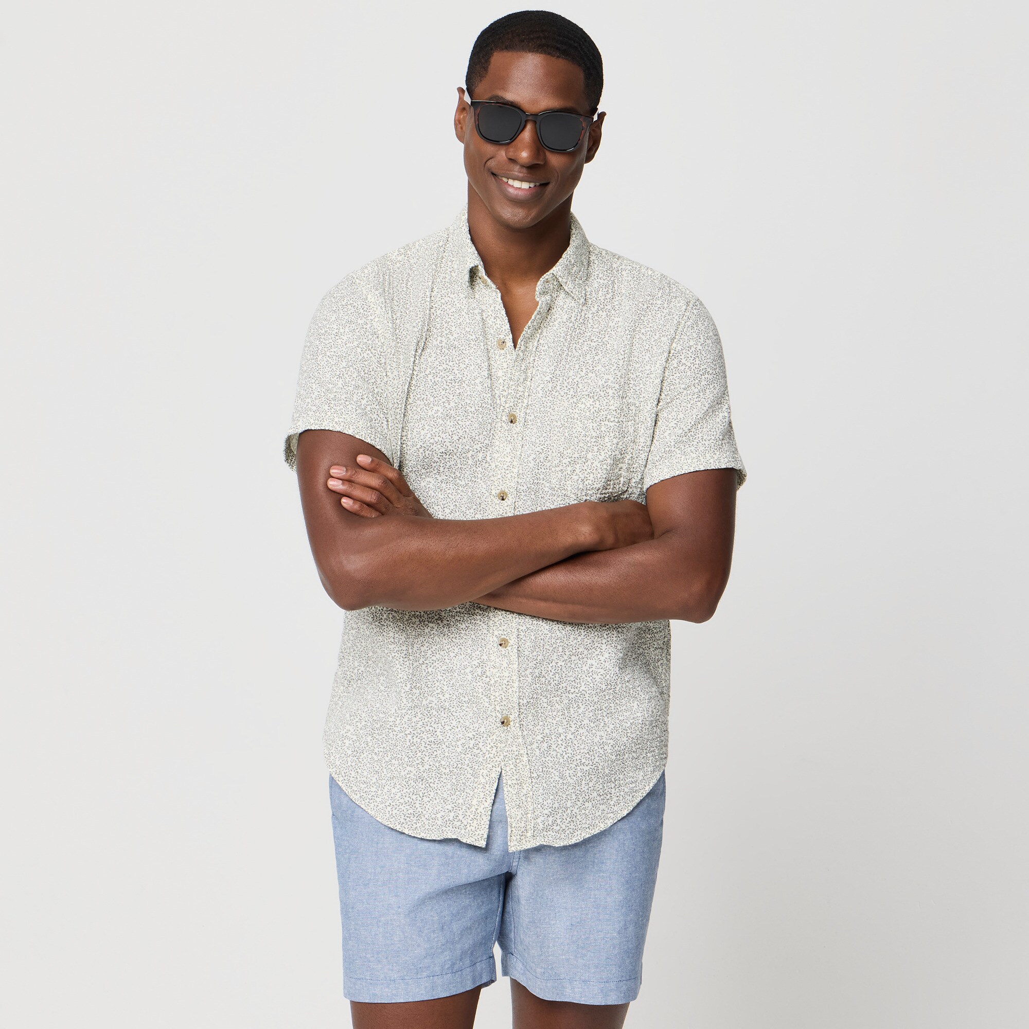 Short-sleeve Gauze Shirt For Men | Factory