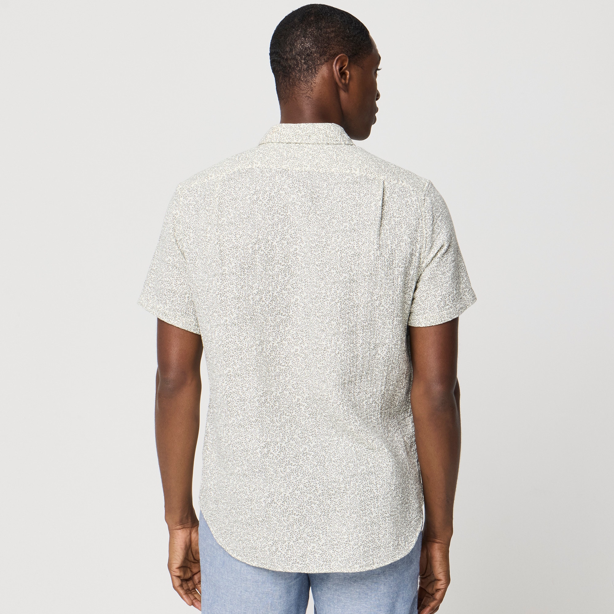 Short-sleeve gauze shirt