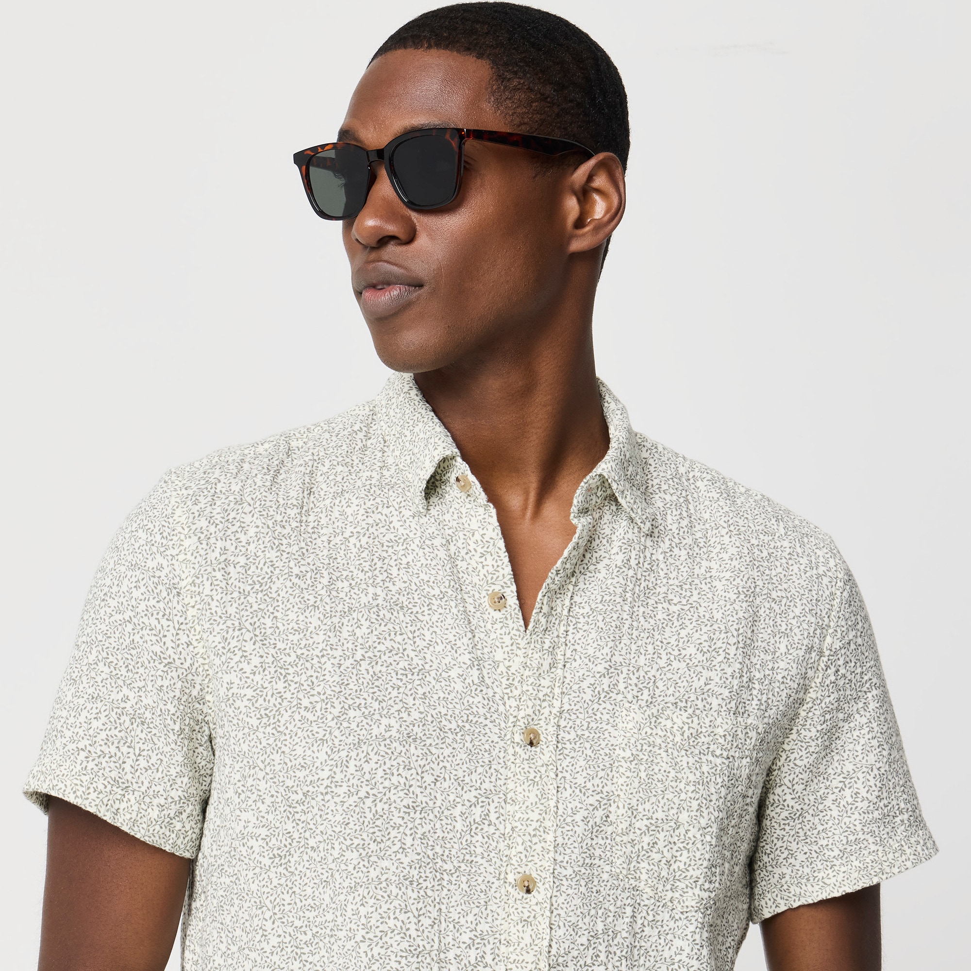 Short-sleeve Gauze Shirt For Men | Factory