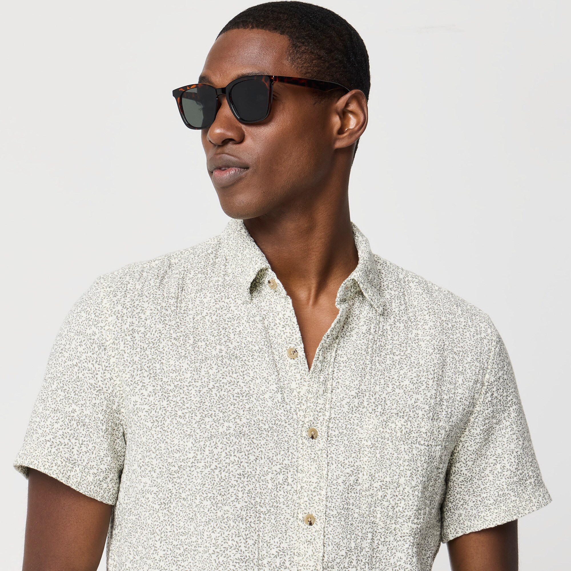 Short-sleeve Gauze Shirt For Men | Factory