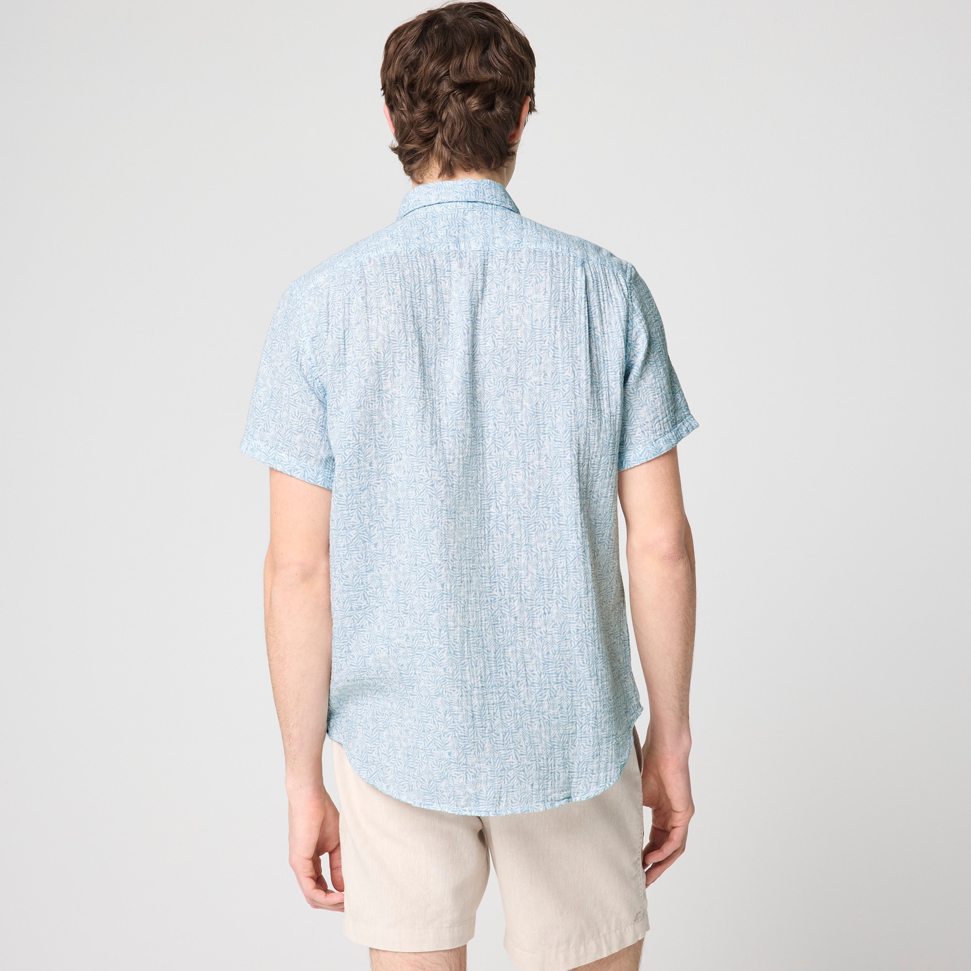Short-sleeve Gauze Shirt For Men | Factory