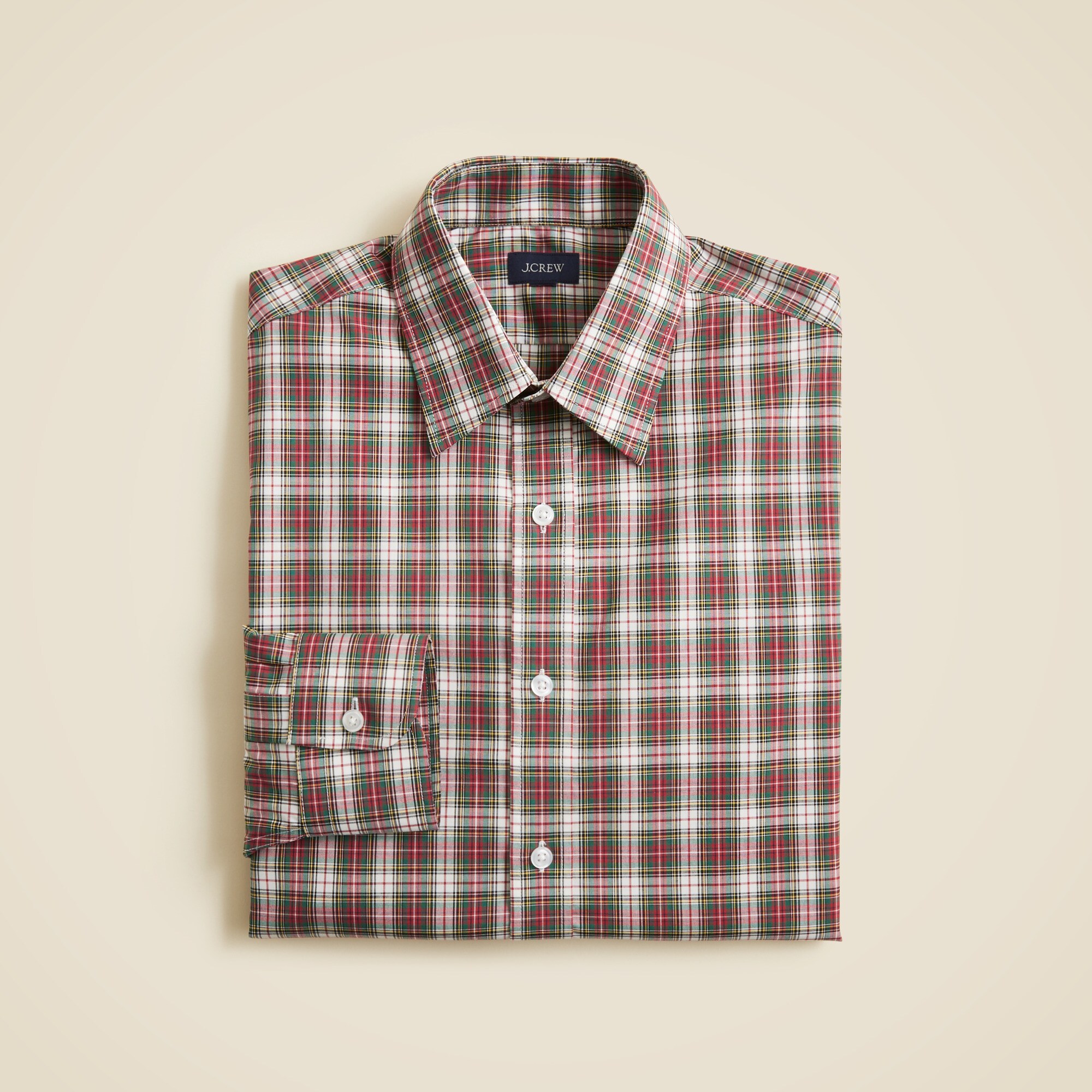 Bowery wrinkle-free dress shirt with point collar