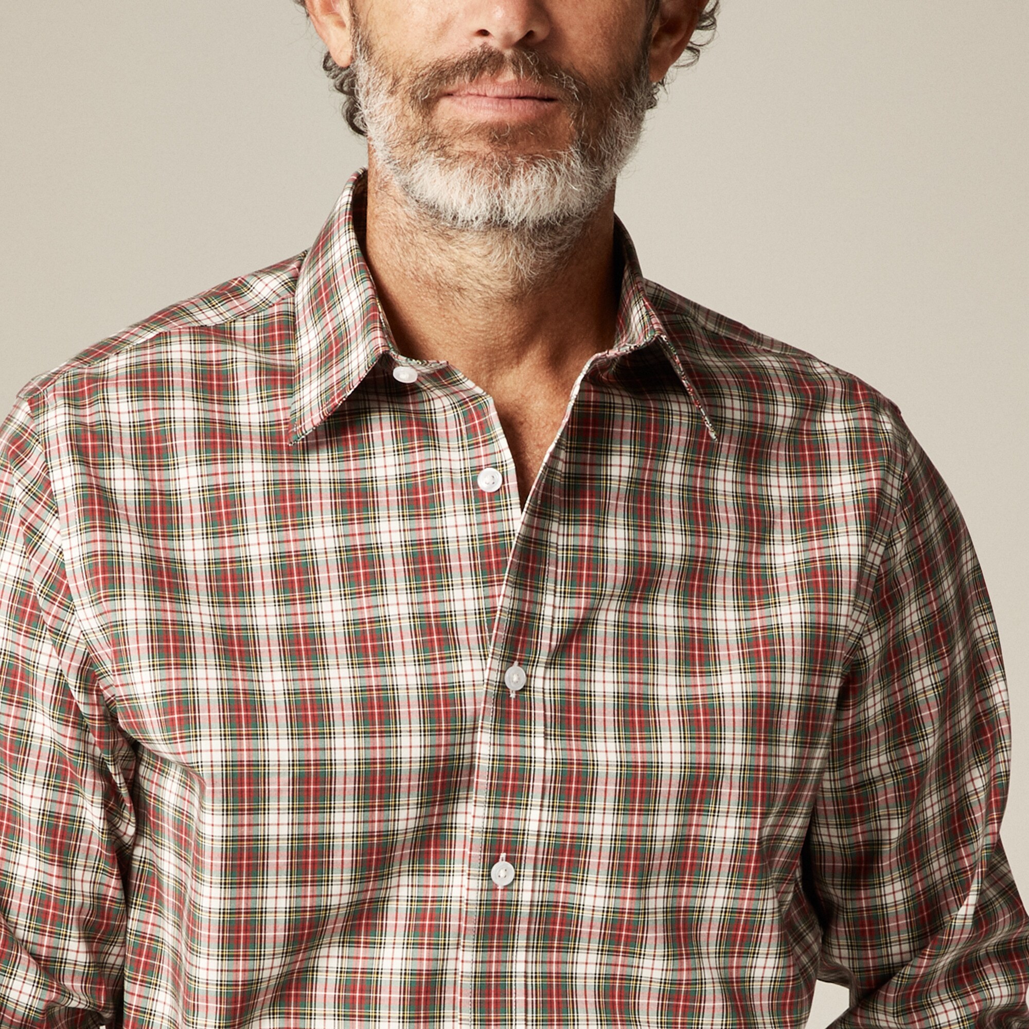 Bowery wrinkle-free dress shirt with point collar