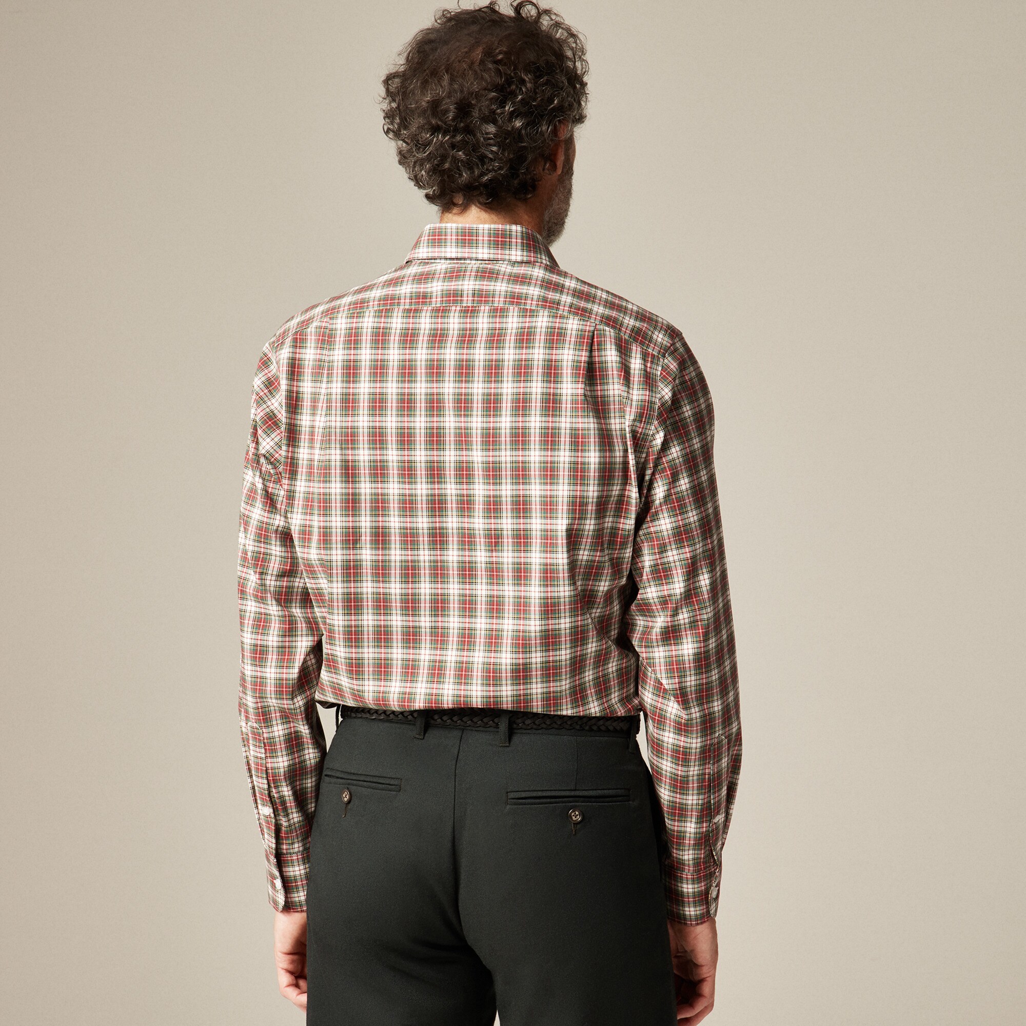 Bowery wrinkle-free dress shirt with point collar