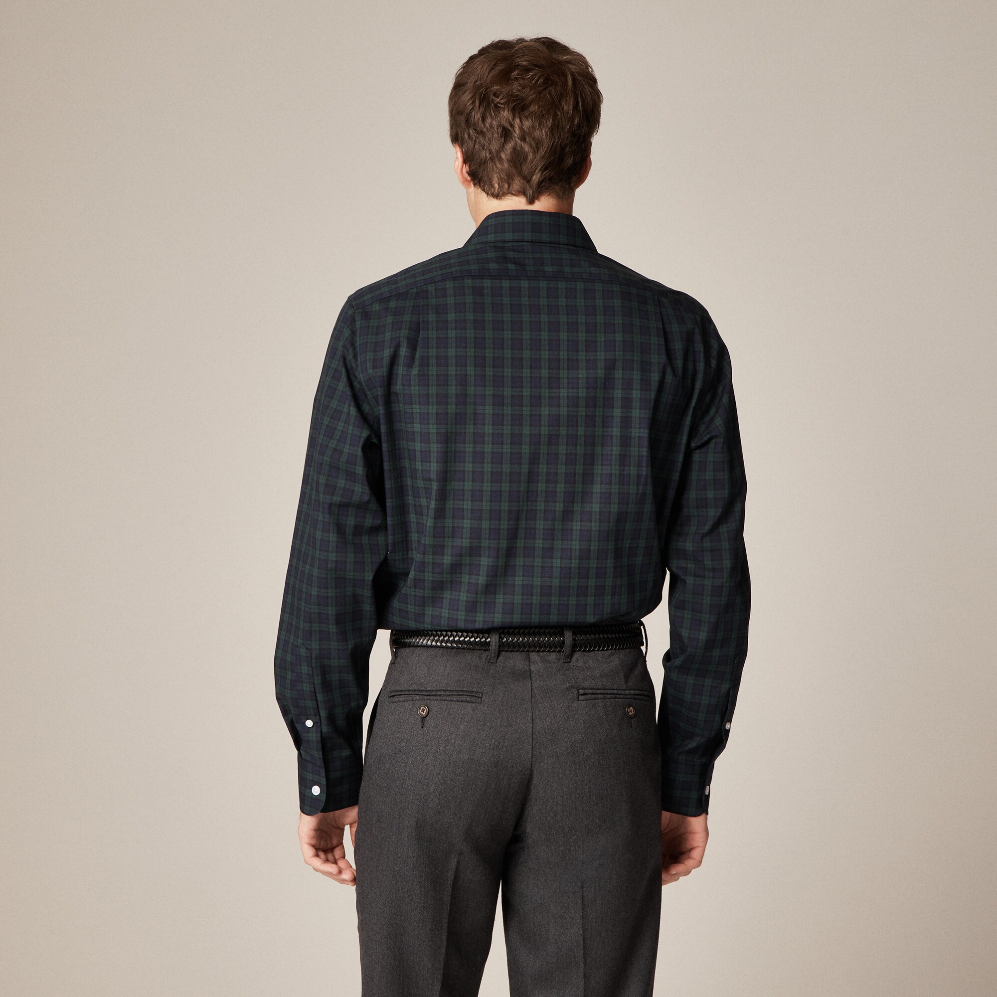 Bowery wrinkle-free dress shirt with point collar