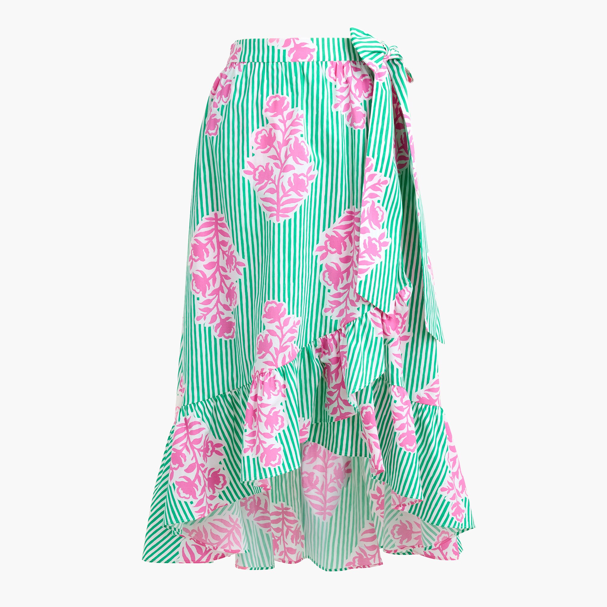 Poplin Midi Wrap Skirt For Women | Factory display picture 1