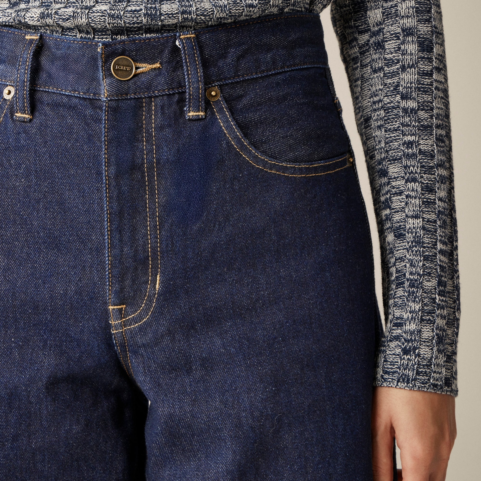 Everyday wide-leg ankle jean in rigid