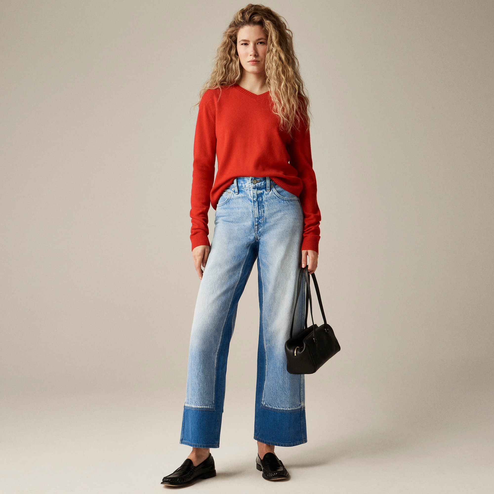 Petite Everyday wide-leg ankle jean with washblocking - Other