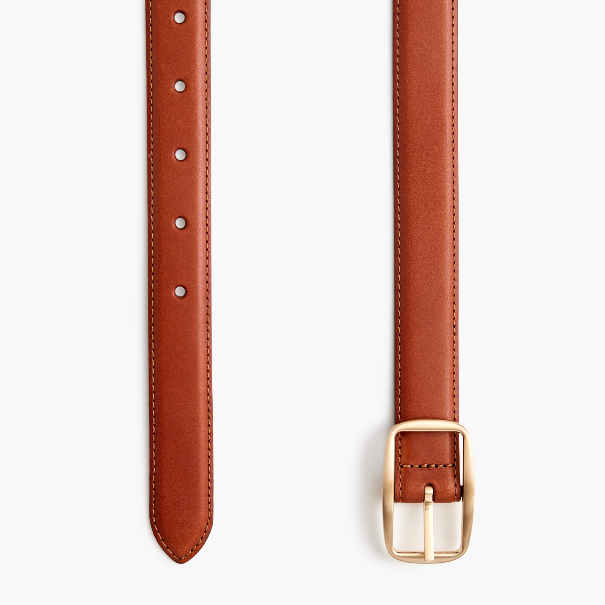 Square-buckle trouser belt