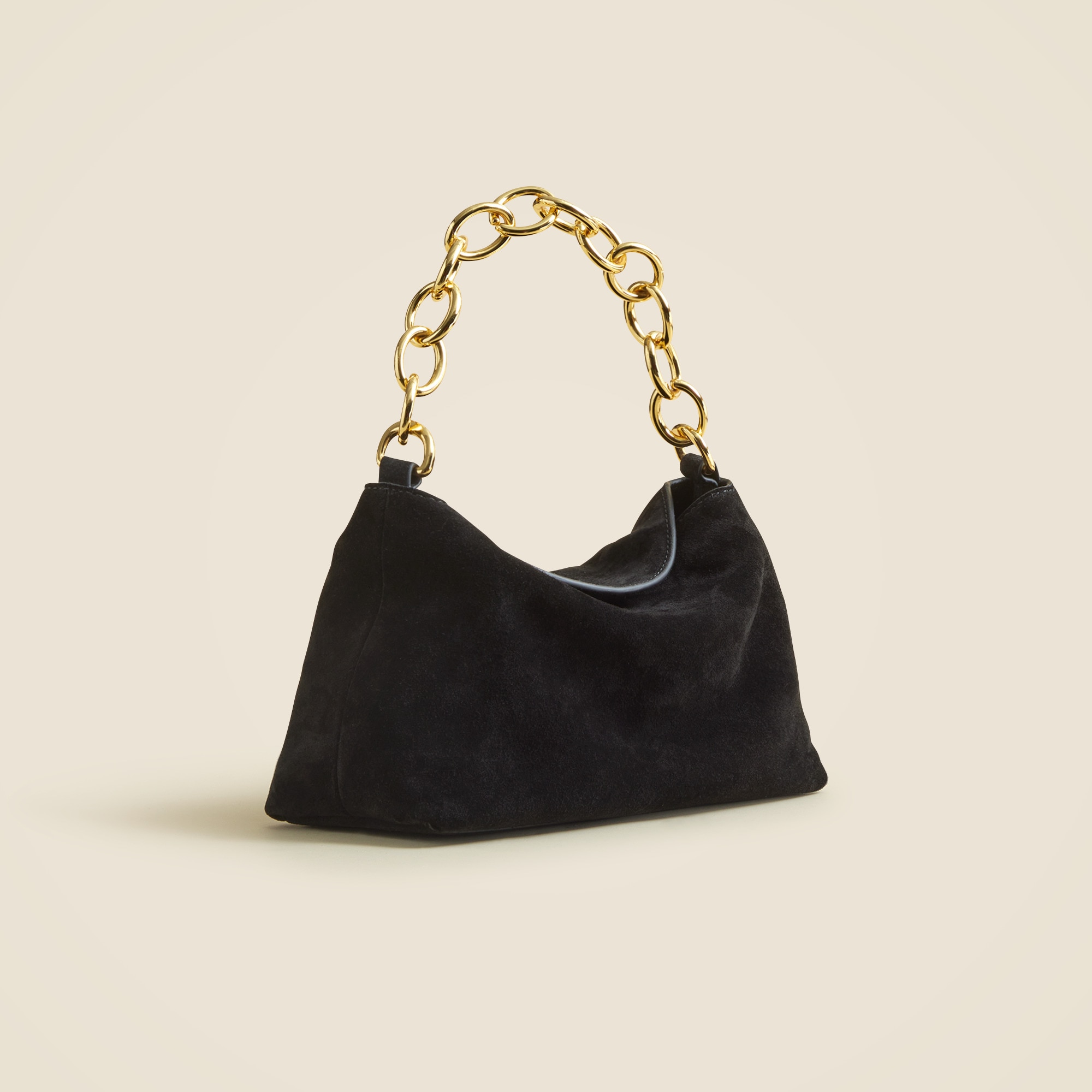 Berkeley small chainlink shoulder bag in suede