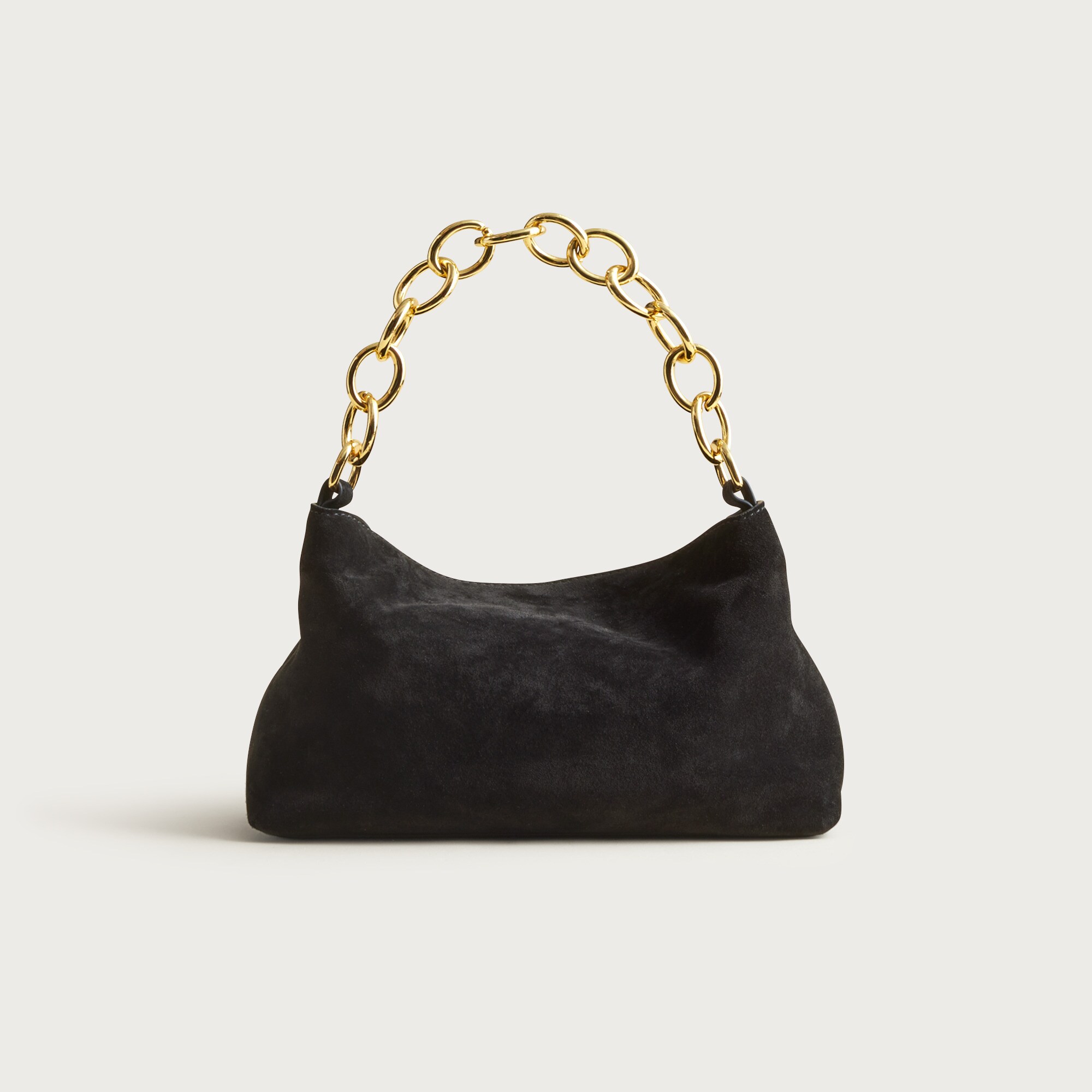 Berkeley small chainlink shoulder bag in suede