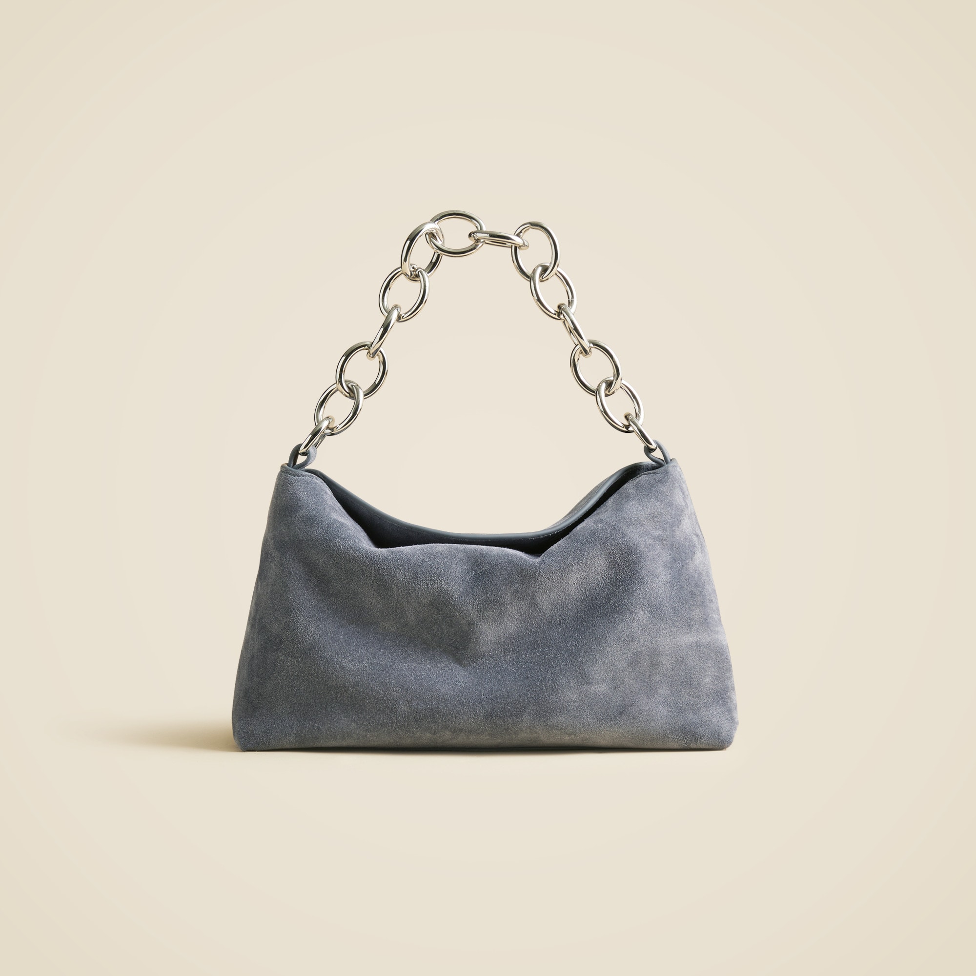 Berkeley small chainlink shoulder bag in suede